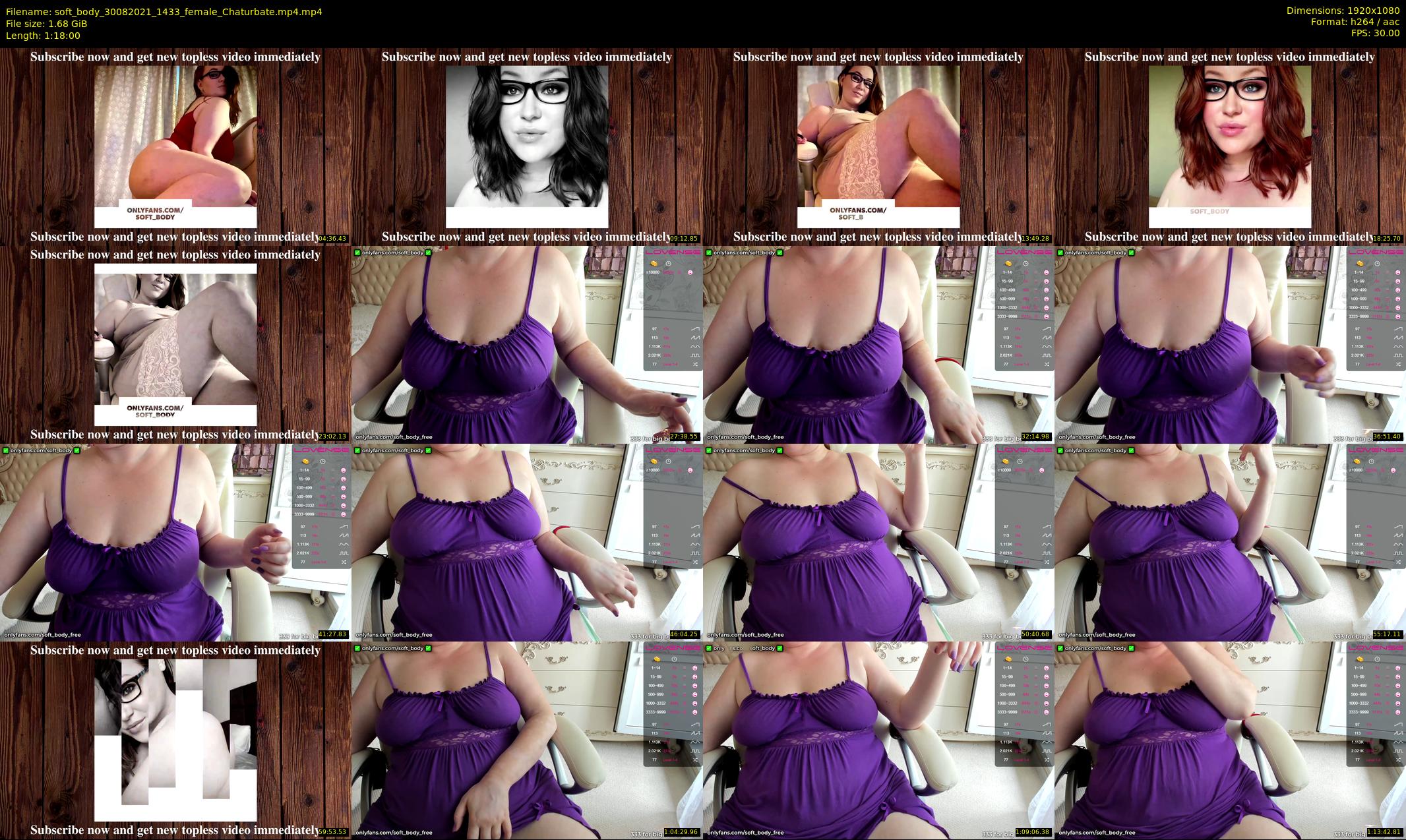 soft_body — 78 minute Chaturbate female cam show recording, 1080p, Aug 30, 2021