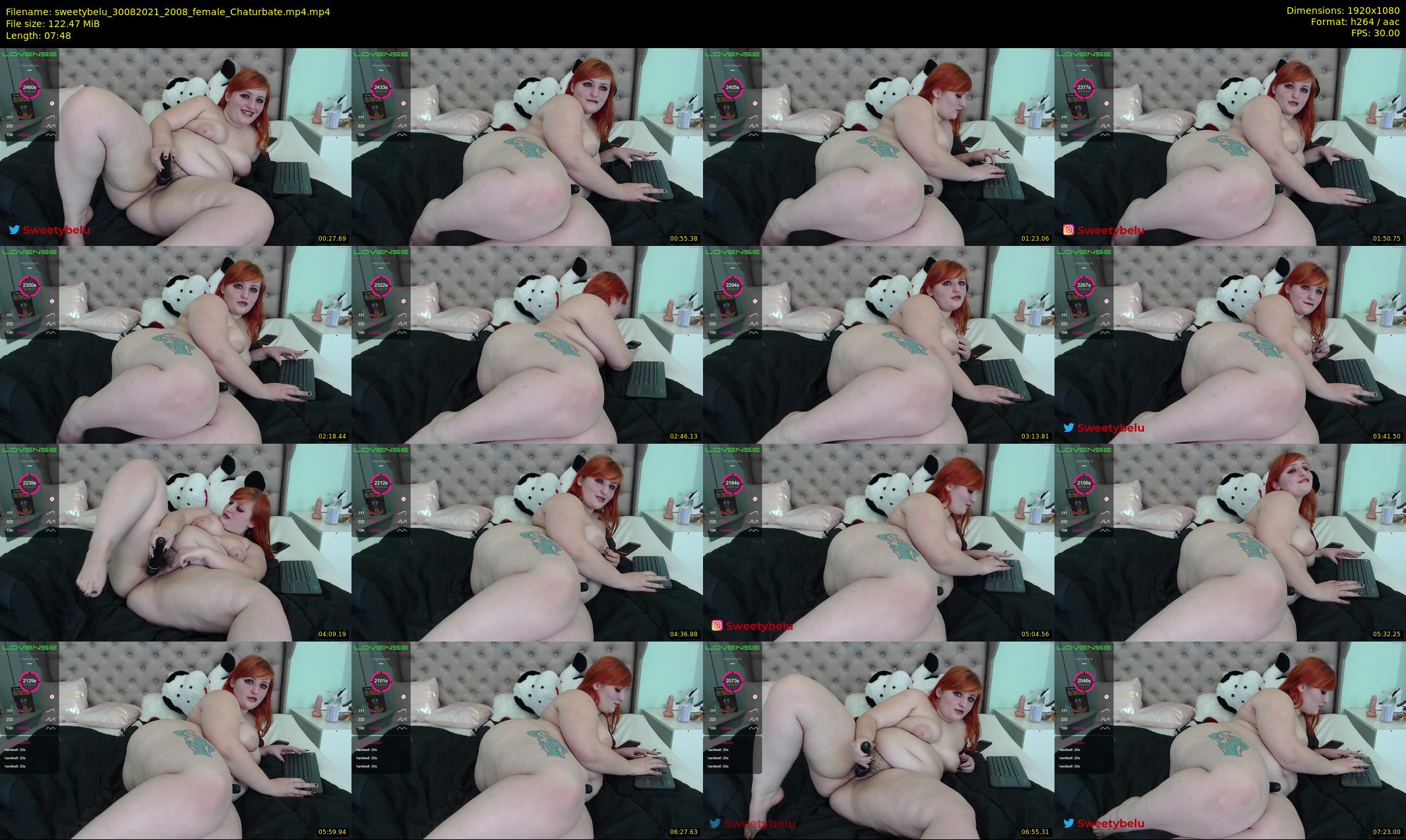 sweetybelu — 8 minute Chaturbate female cam show recording, 1080p, Aug 30, 2021