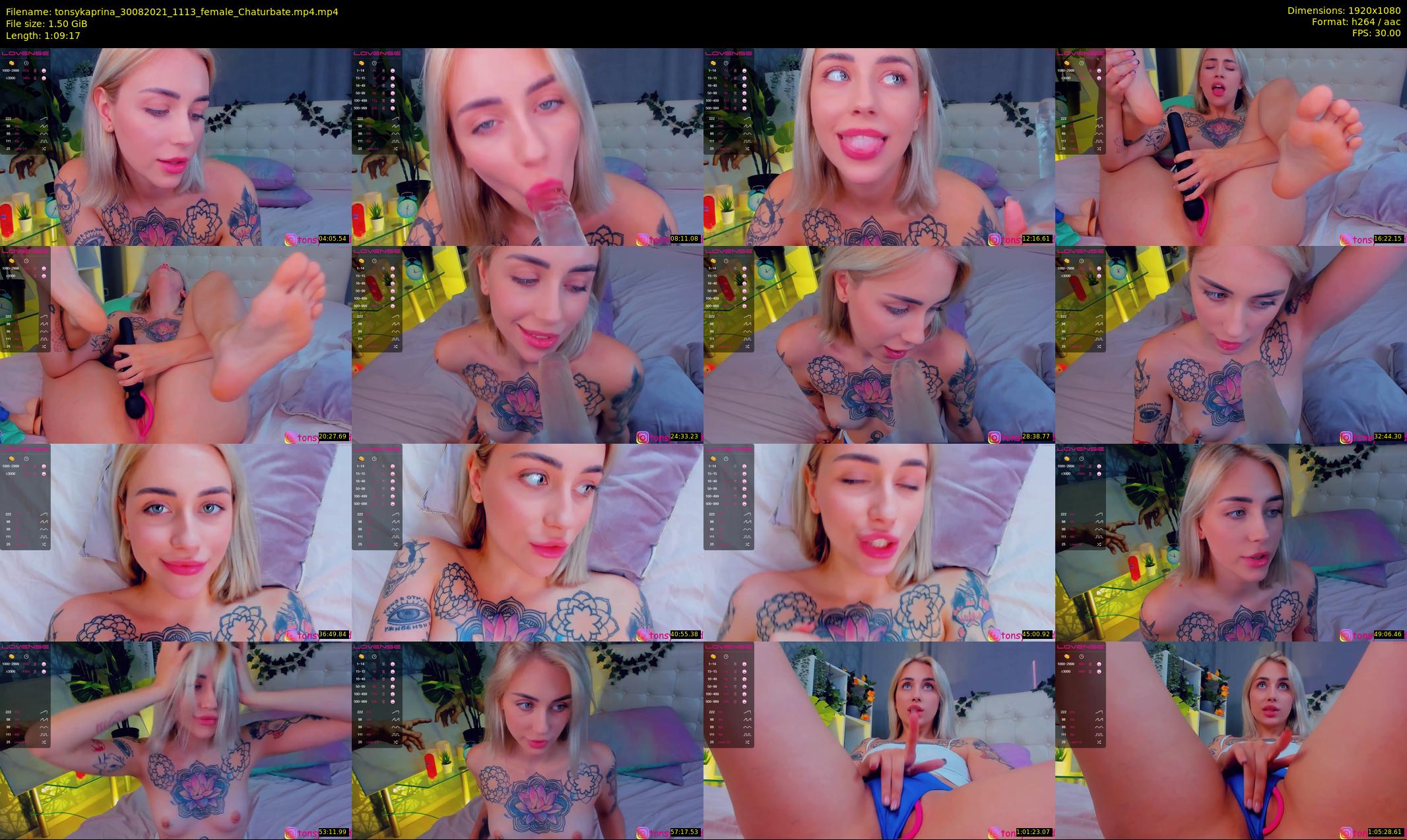 tonsykaprina — 70 minute Chaturbate couple cam show recording, 1080p, Aug 30, 2021