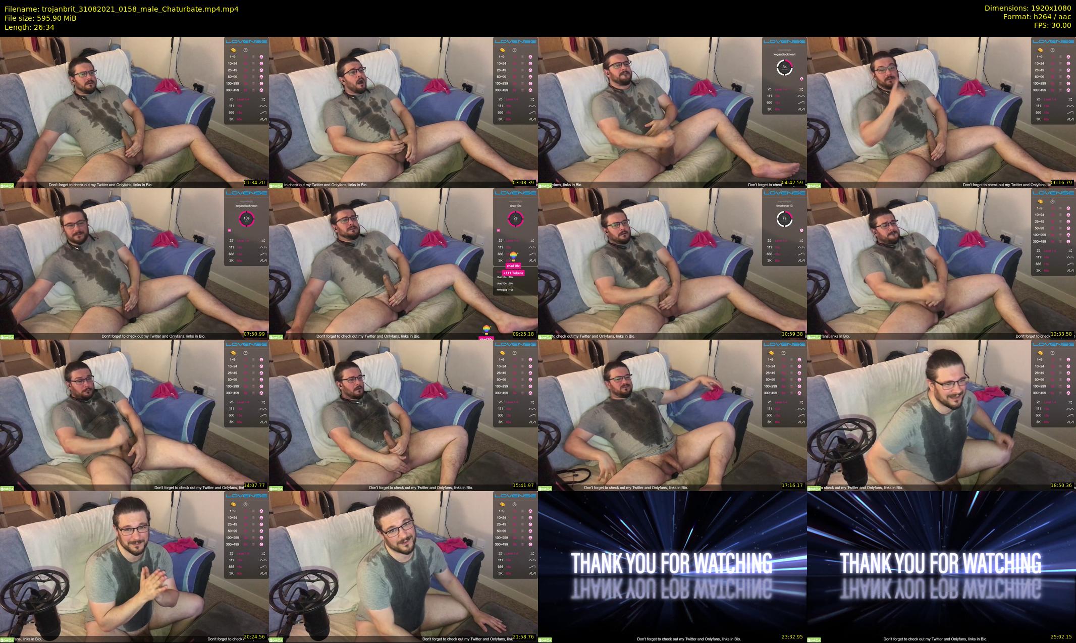 trojanbrit — 27 minute Chaturbate male cam show recording, 1080p, Aug 31, 2021