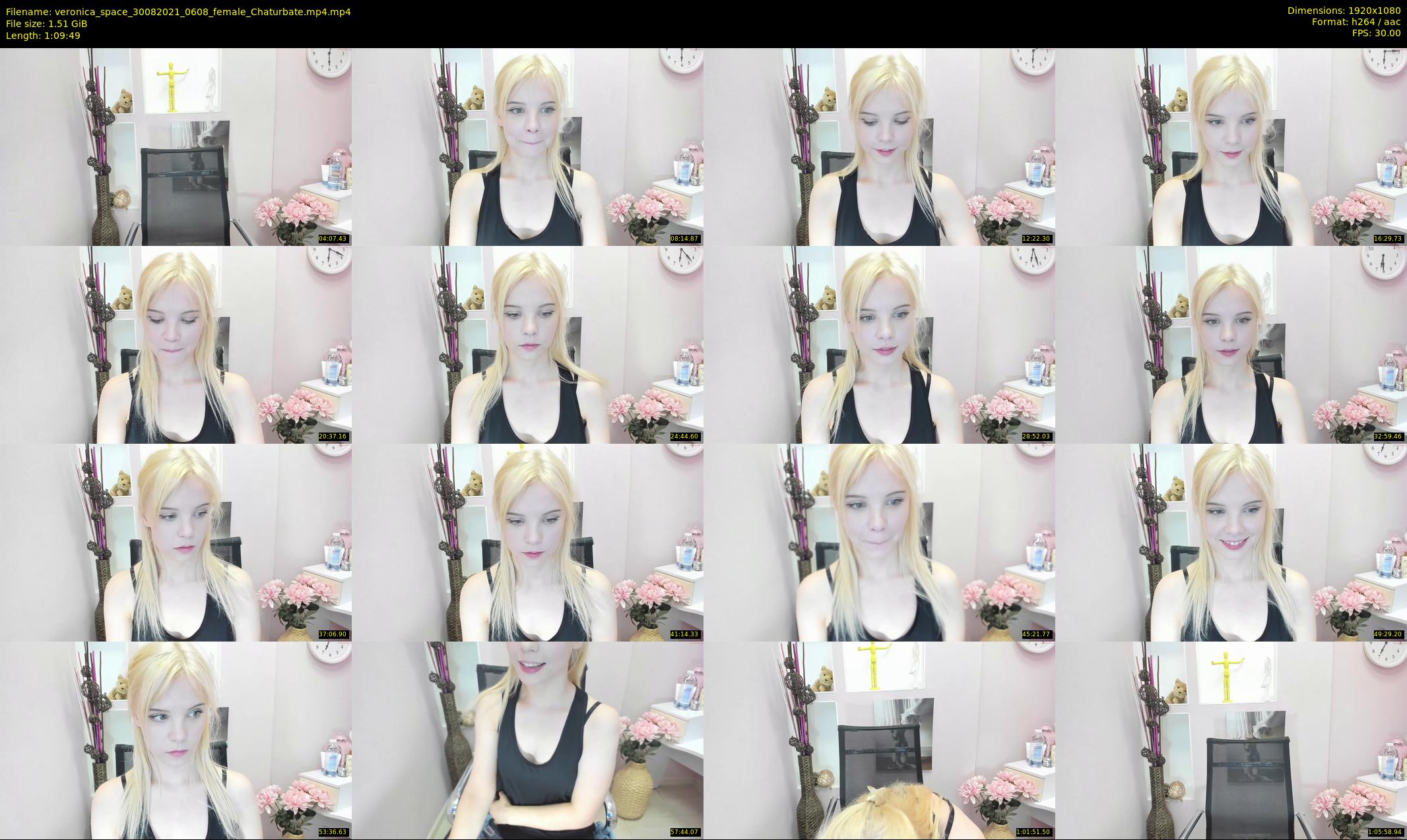 veronica_space — 70 minute Chaturbate female cam show recording, 1080p, Aug 30, 2021