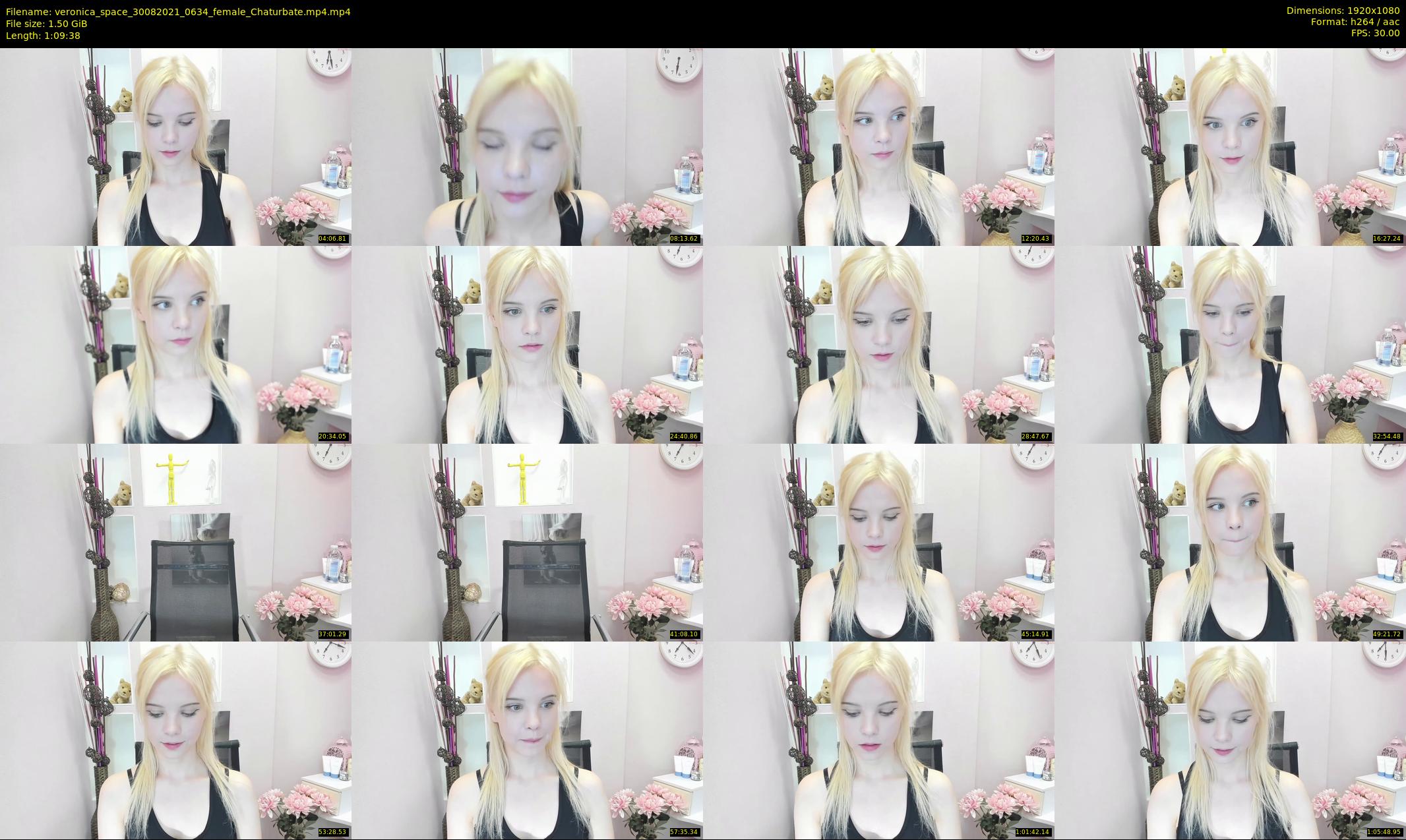 veronica_space — 70 minute Chaturbate female cam show recording, 1080p, Aug 30, 2021