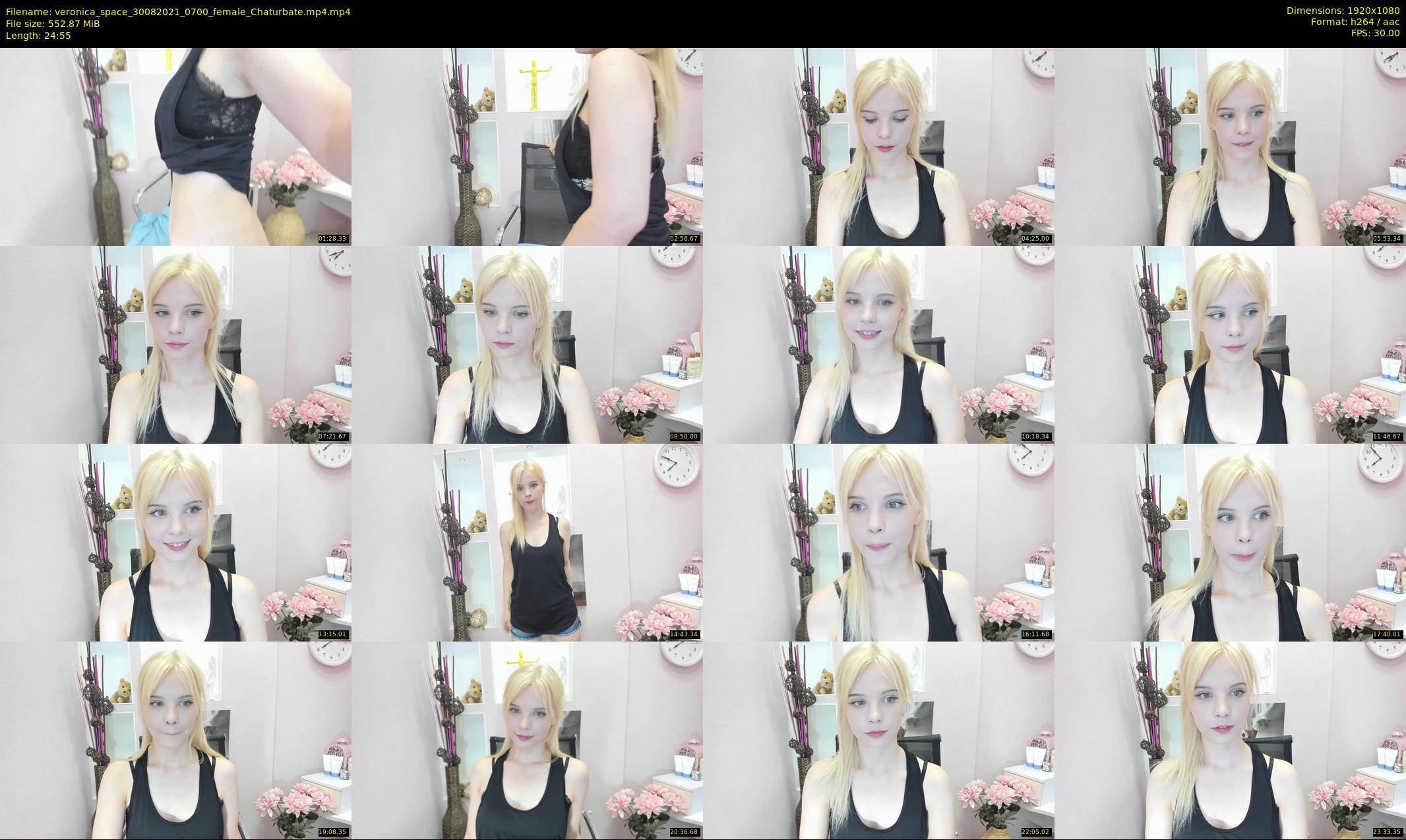 veronica_space — 25 minute Chaturbate female cam show recording, 1080p, Aug 30, 2021
