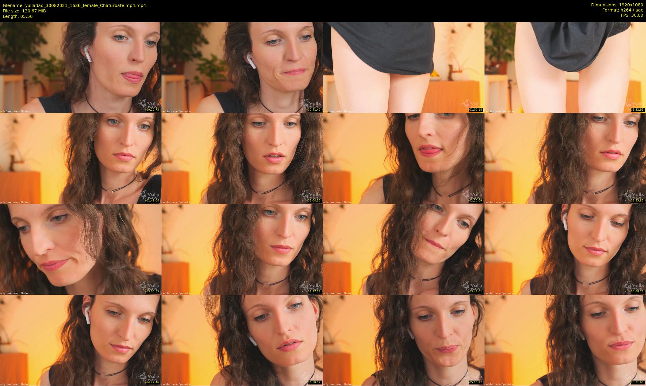 yulladao — 6 minute Chaturbate female cam show recording, 1080p, Aug 30, 2021