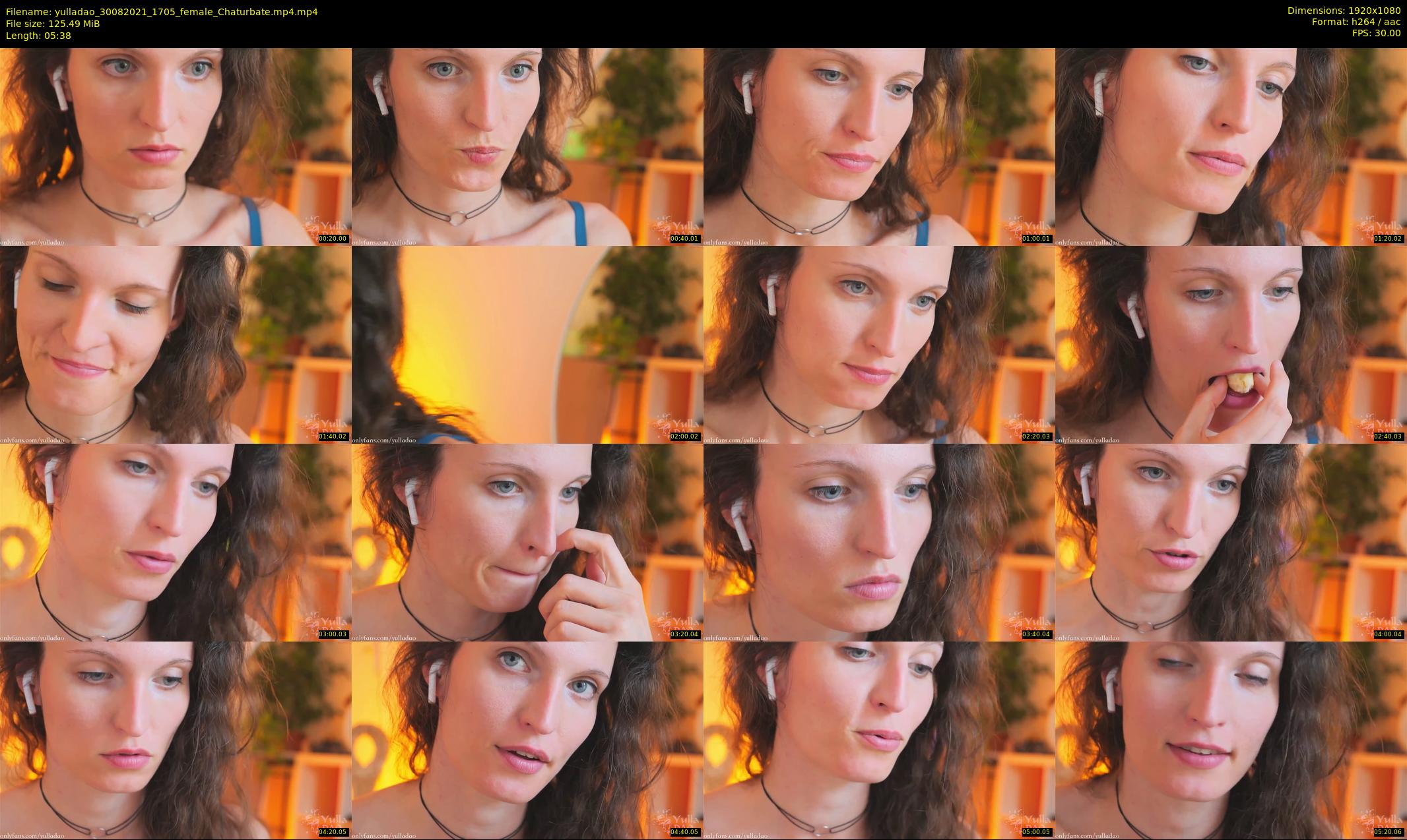 yulladao — 6 minute Chaturbate female cam show recording, 1080p, Aug 30, 2021