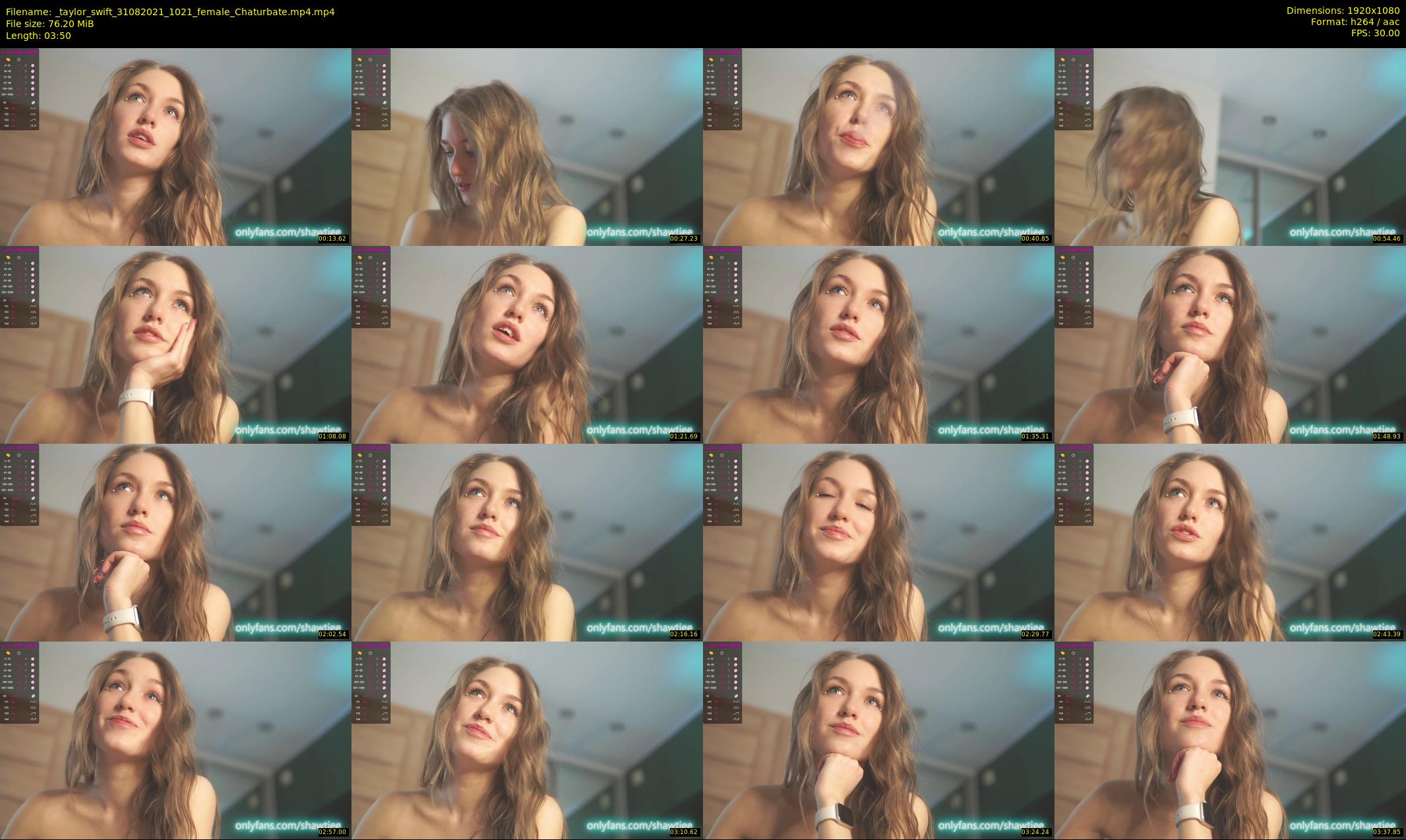_taylor_swift — 4 minute Chaturbate female cam show recording, 1080p, Aug 31, 2021