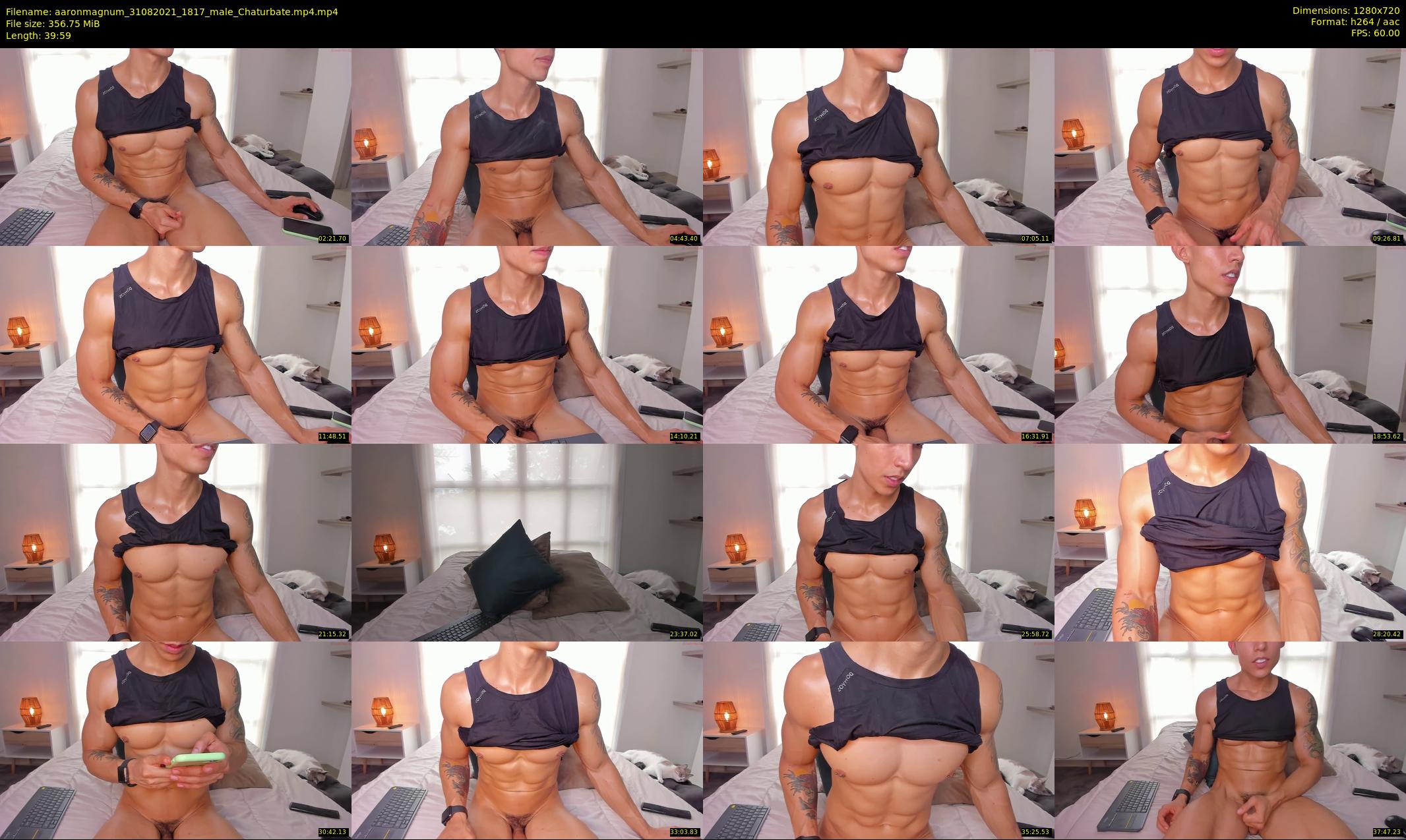 aaronmagnum — 40 minute Chaturbate male cam show recording, 720p, Aug 31, 2021