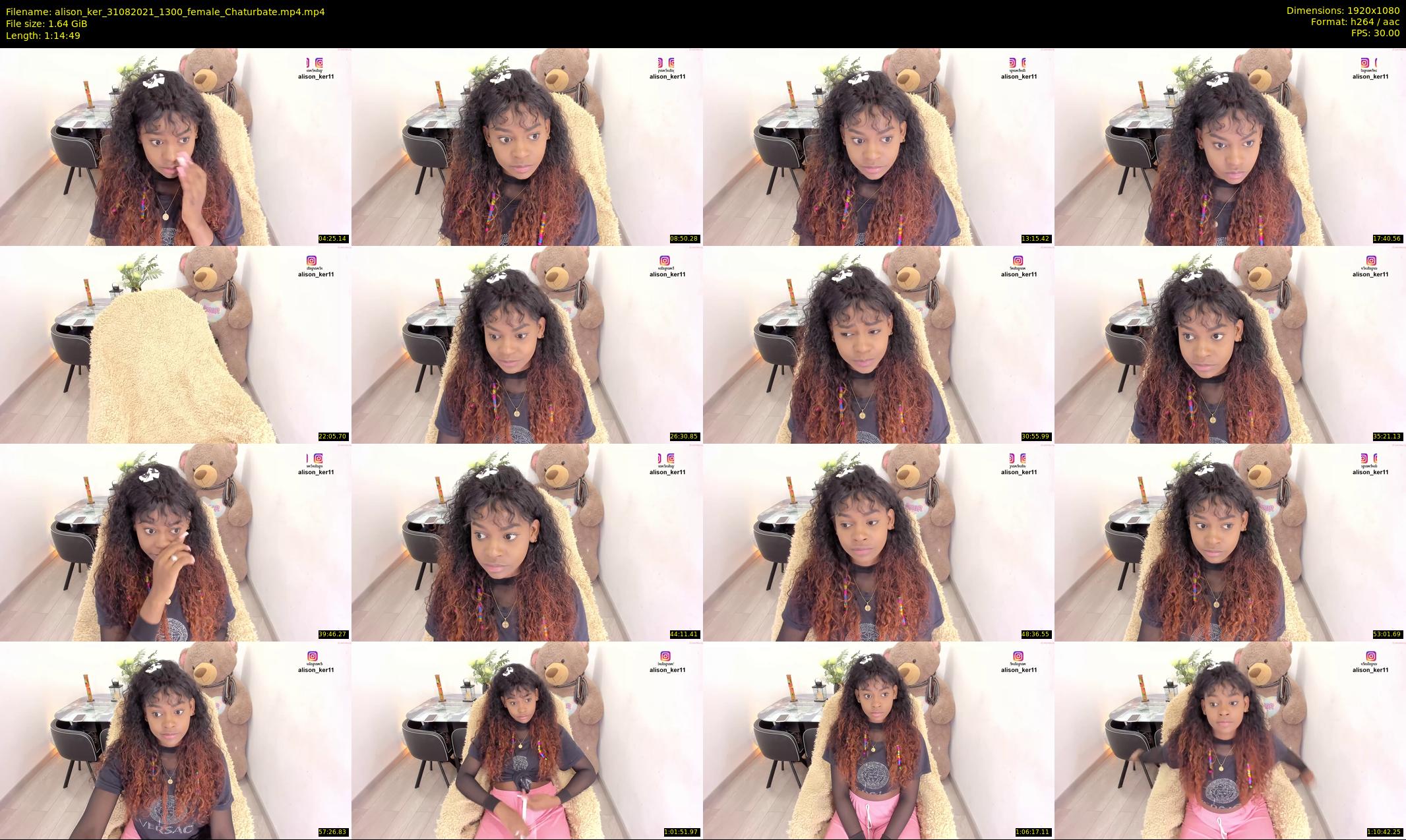 alison_ker — 75 minute Chaturbate female cam show recording, 1080p, Aug 31, 2021
