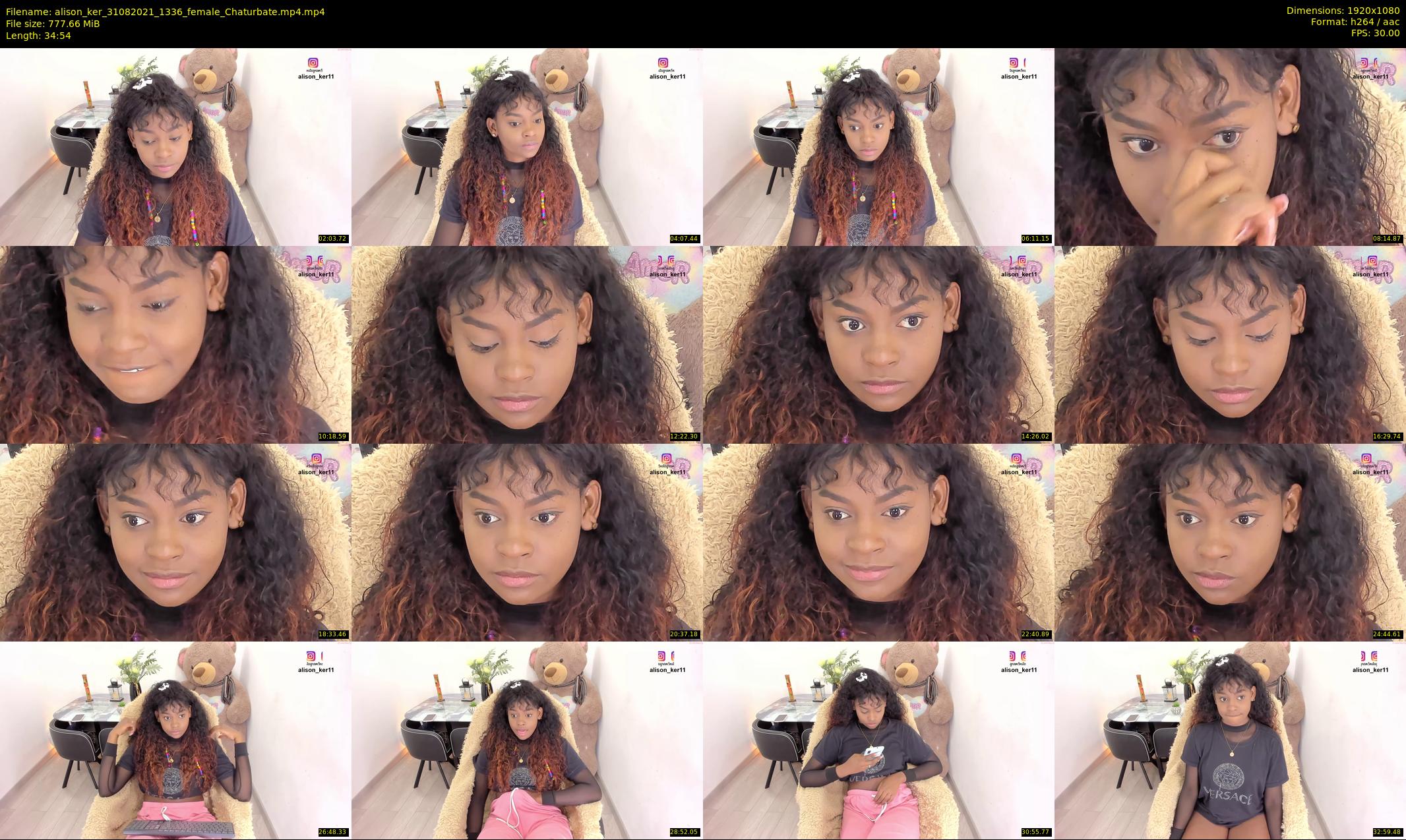 alison_ker — 35 minute Chaturbate female cam show recording, 1080p, Aug 31, 2021