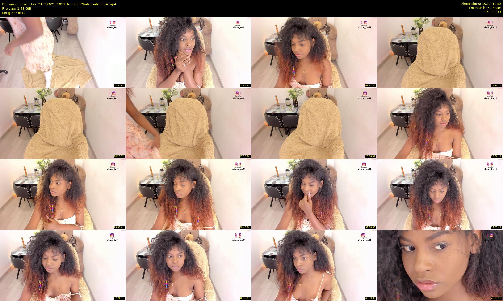 alison_ker — 49 minute Chaturbate female cam show recording, 1080p, Aug 31, 2021