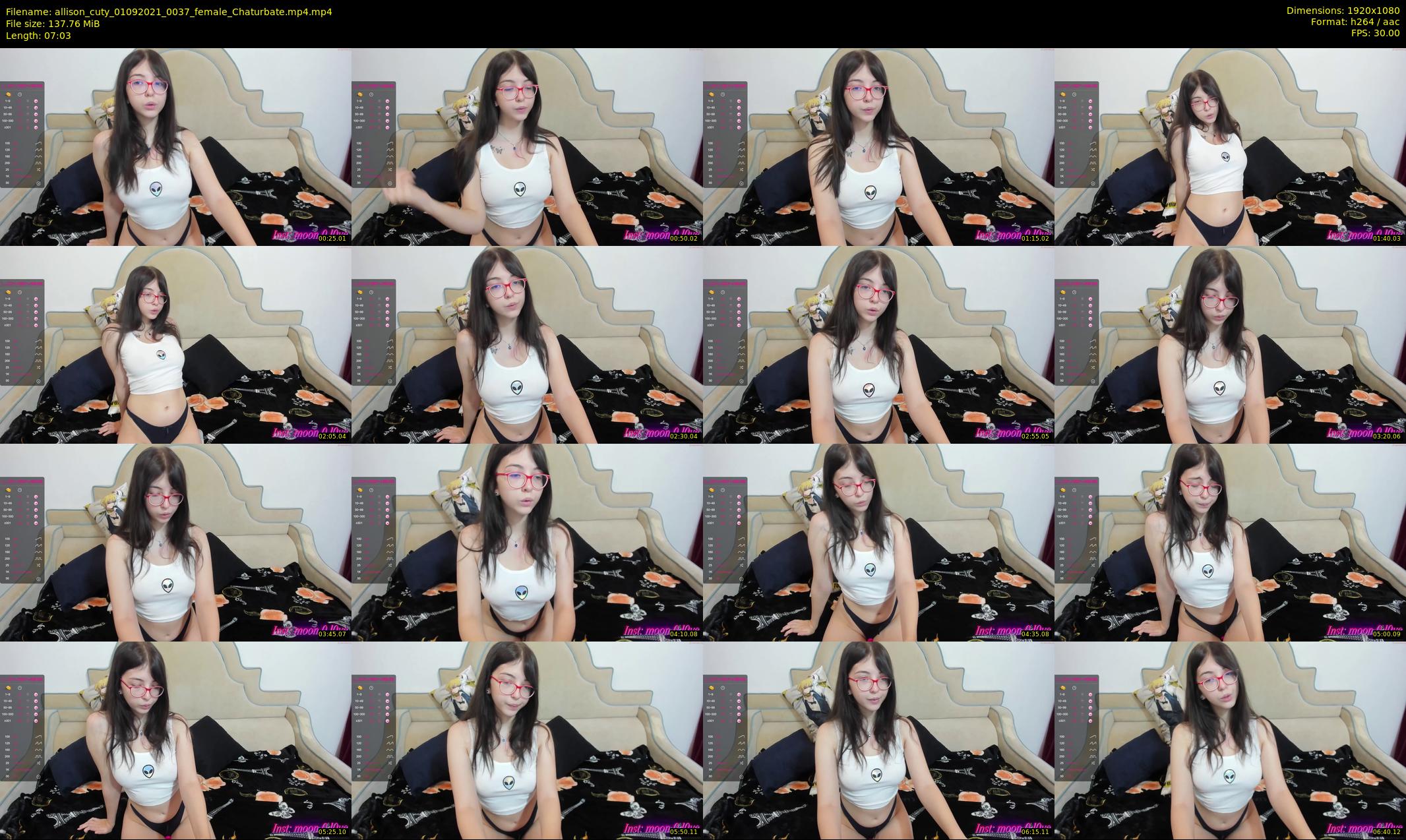 allison_cuty — 8 minute Chaturbate female cam show recording, 1080p, Sep 1, 2021