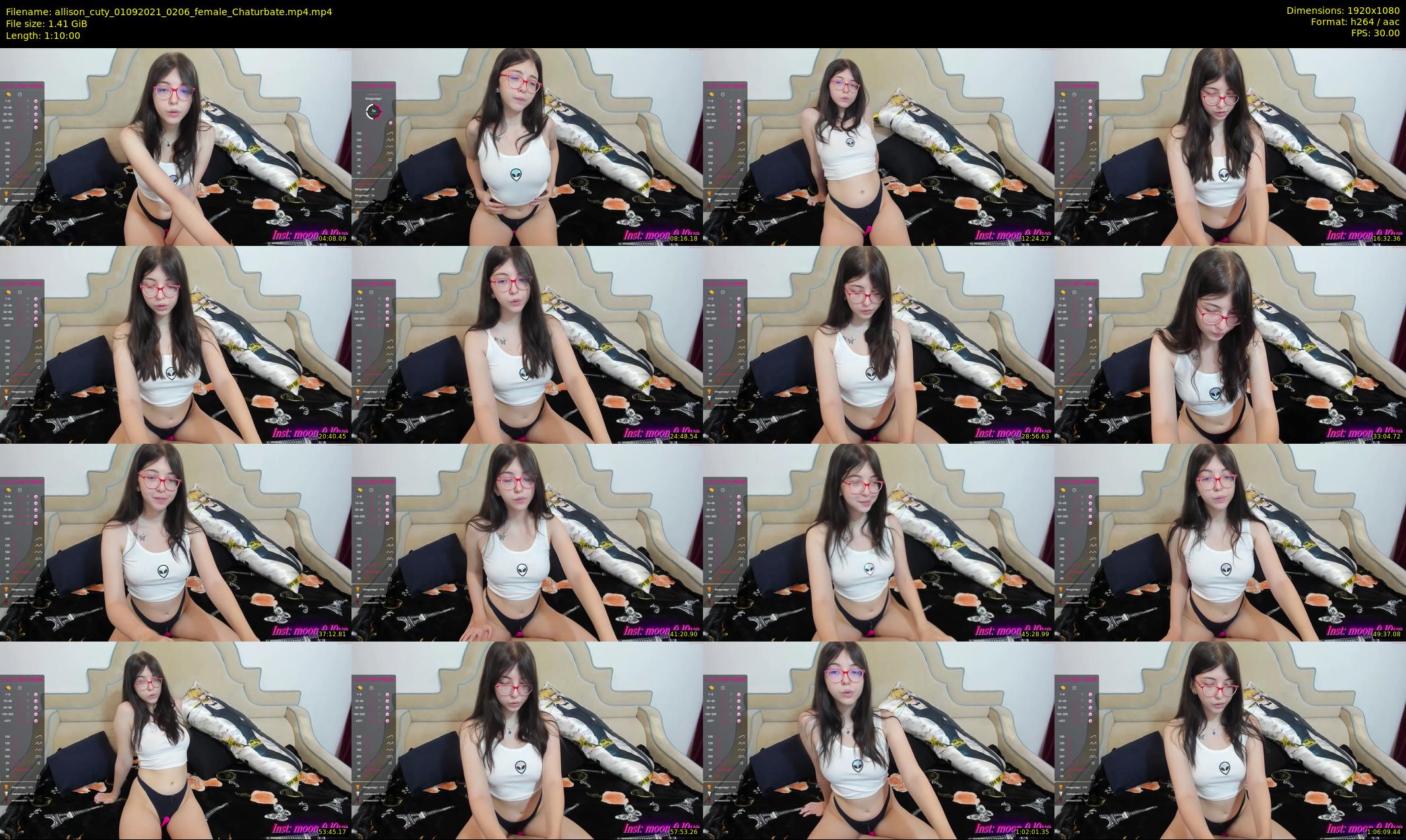 allison_cuty — 70 minute Chaturbate female cam show recording, 1080p, Sep 1, 2021