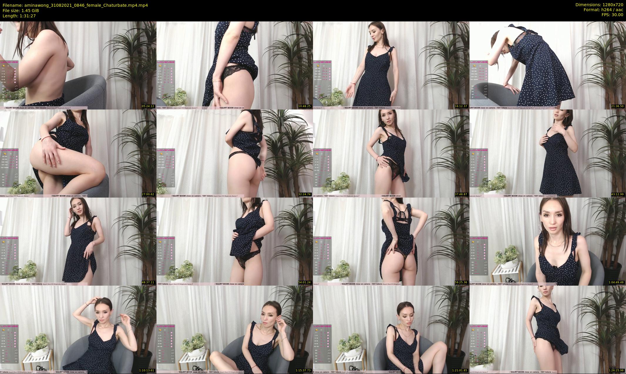 aminawong — 92 minute Chaturbate female cam show recording, 720p, Aug 31, 2021
