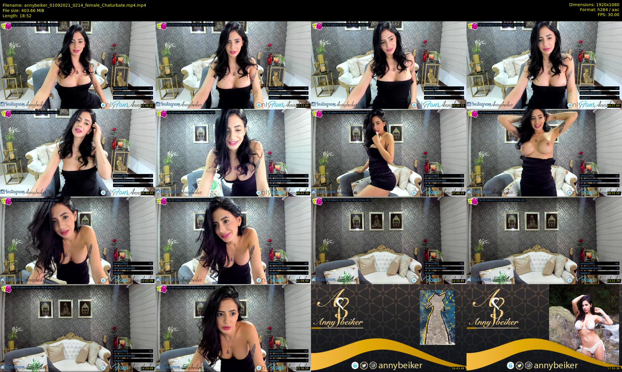 annybeiker — 19 minute Chaturbate female cam show recording, 1080p, Sep 1, 2021