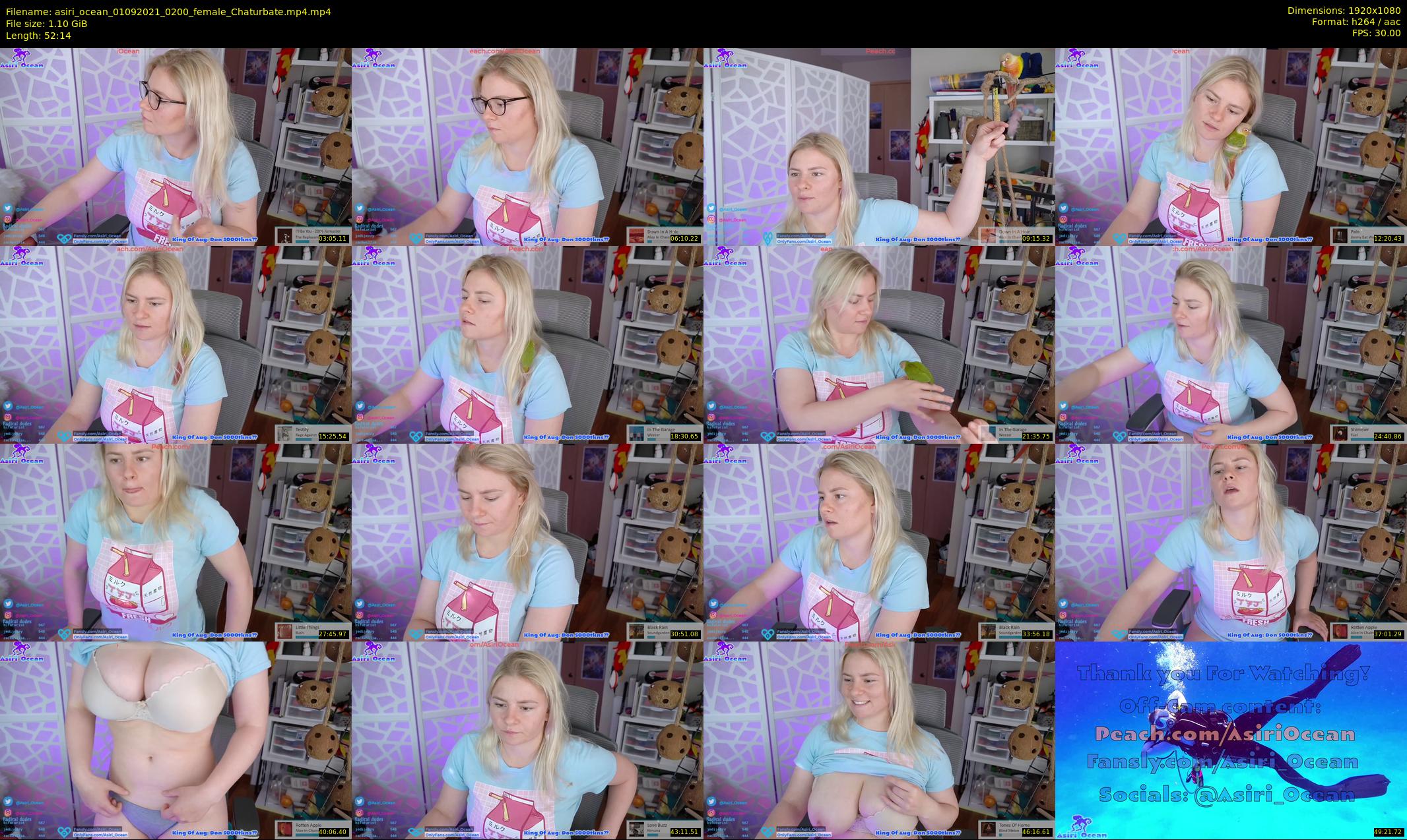 asiri_ocean — 53 minute Chaturbate female cam show recording, 1080p, Sep 1, 2021