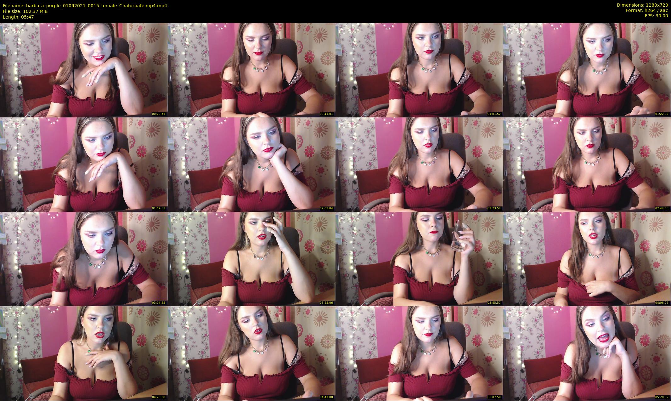barbara_purple — 6 minute Chaturbate female cam show recording, 720p, Sep 1, 2021