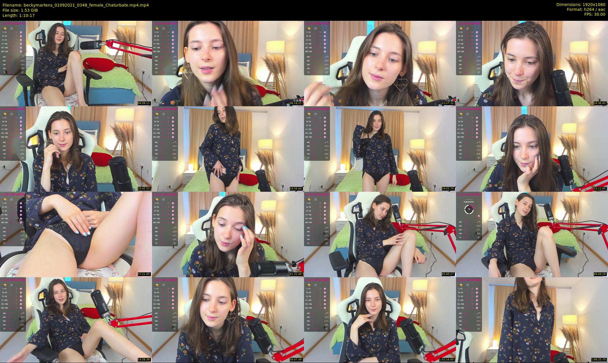 beckymartens — 71 minute Chaturbate female cam show recording, 1080p, Sep 1, 2021