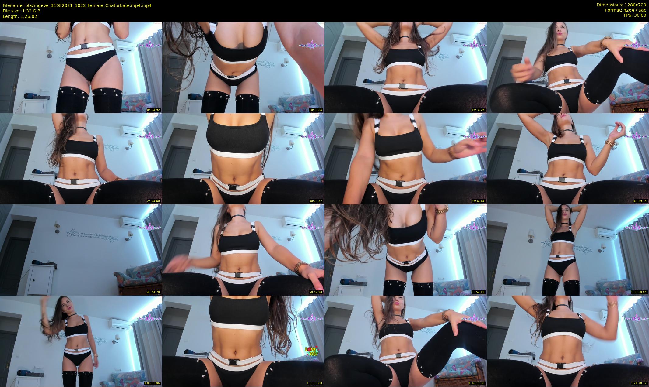 blazingeve — 87 minute Chaturbate female cam show recording, 720p, Aug 31, 2021