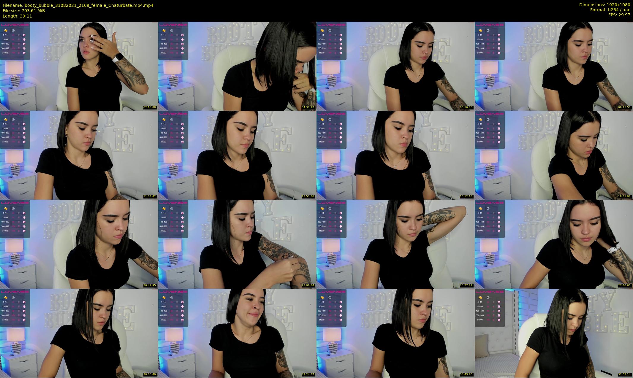 booty_bubble — 40 minute Chaturbate female cam show recording, 1080p, Aug 31, 2021