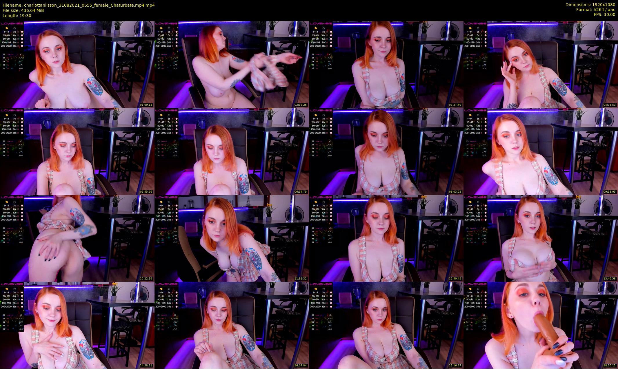 charlottanilsson — 20 minute Chaturbate female cam show recording, 1080p, Aug 31, 2021