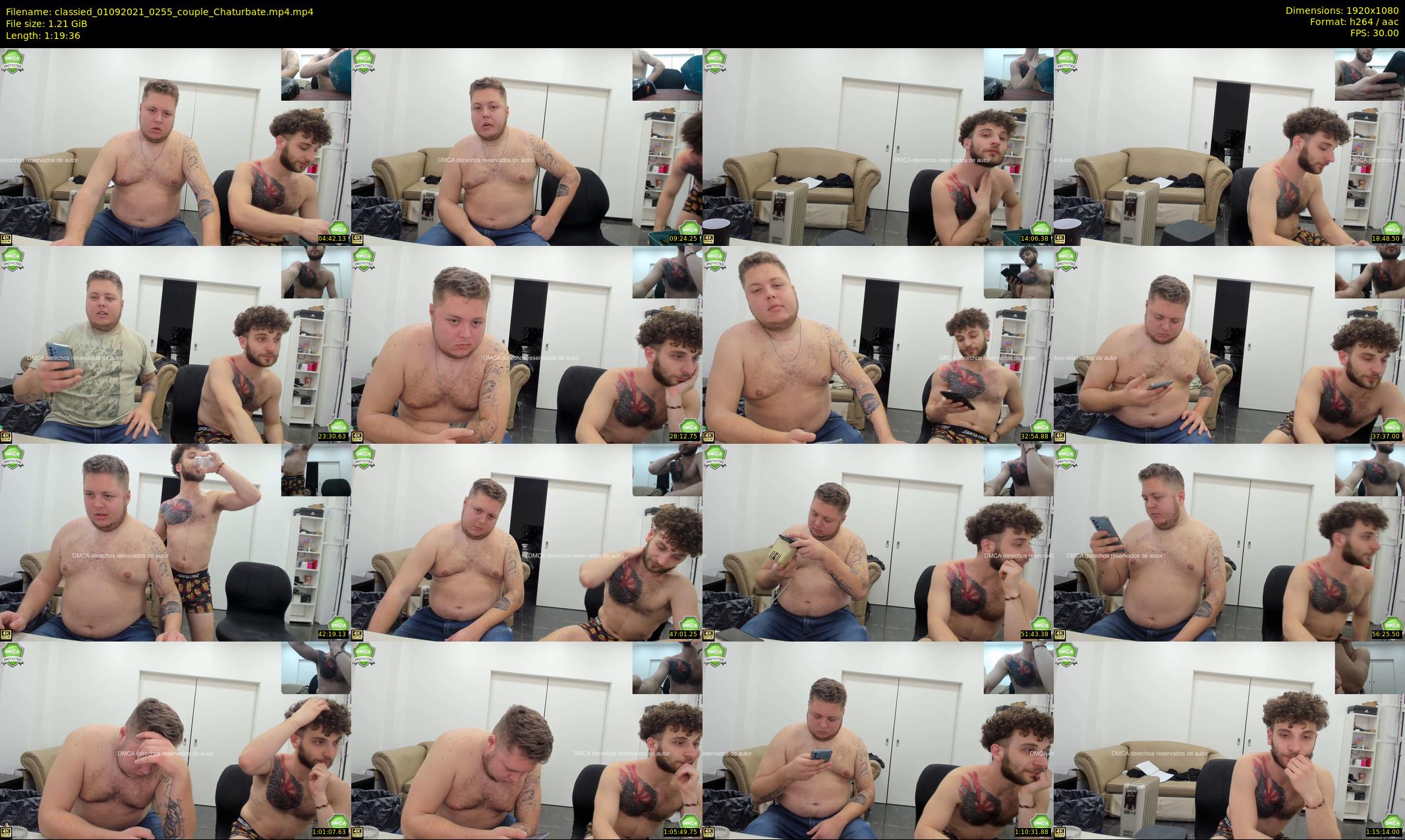 classied — 80 minute Chaturbate male cam show recording, 1080p, Sep 1, 2021