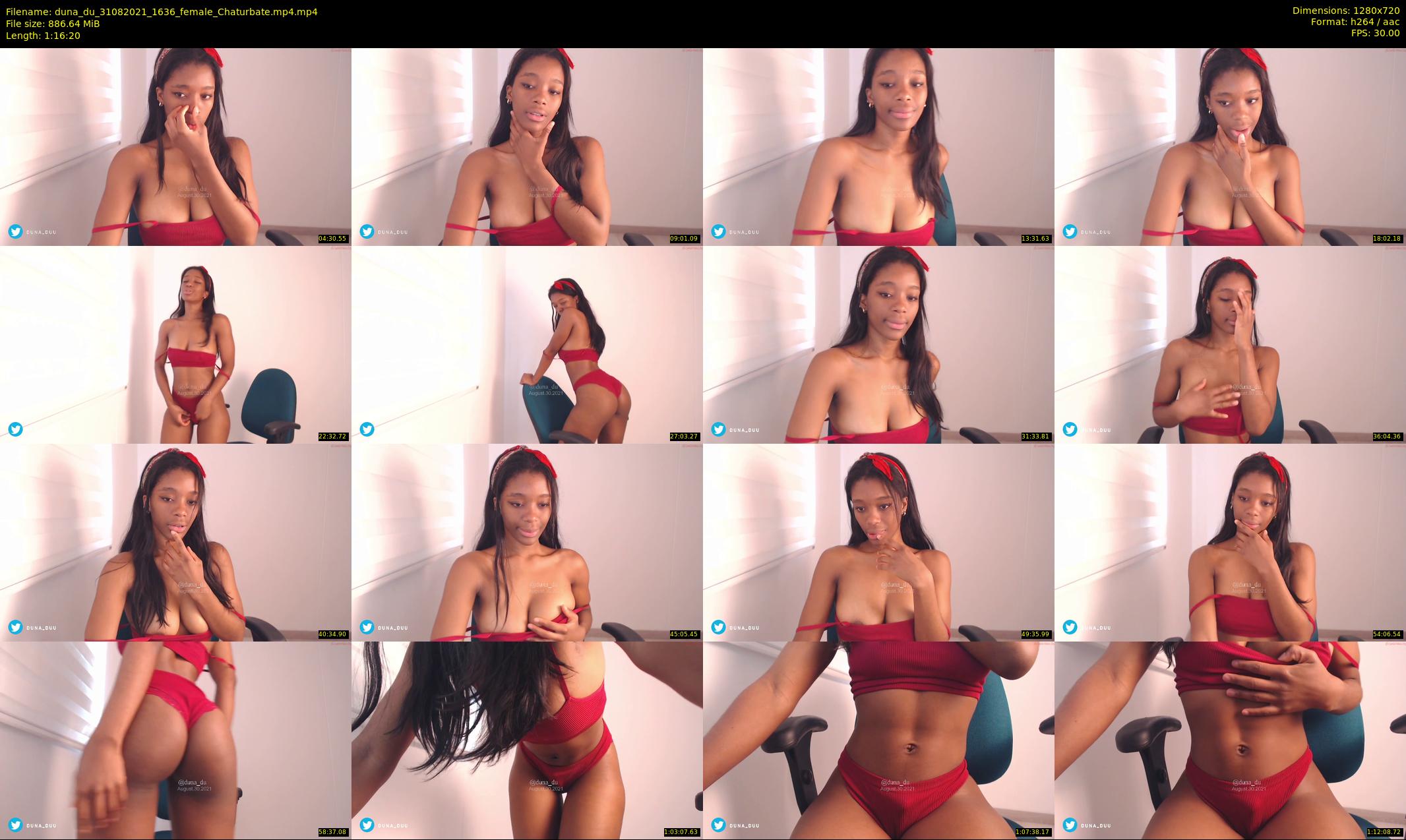 duna_du — 77 minute Chaturbate female cam show recording, 720p, Aug 31, 2021