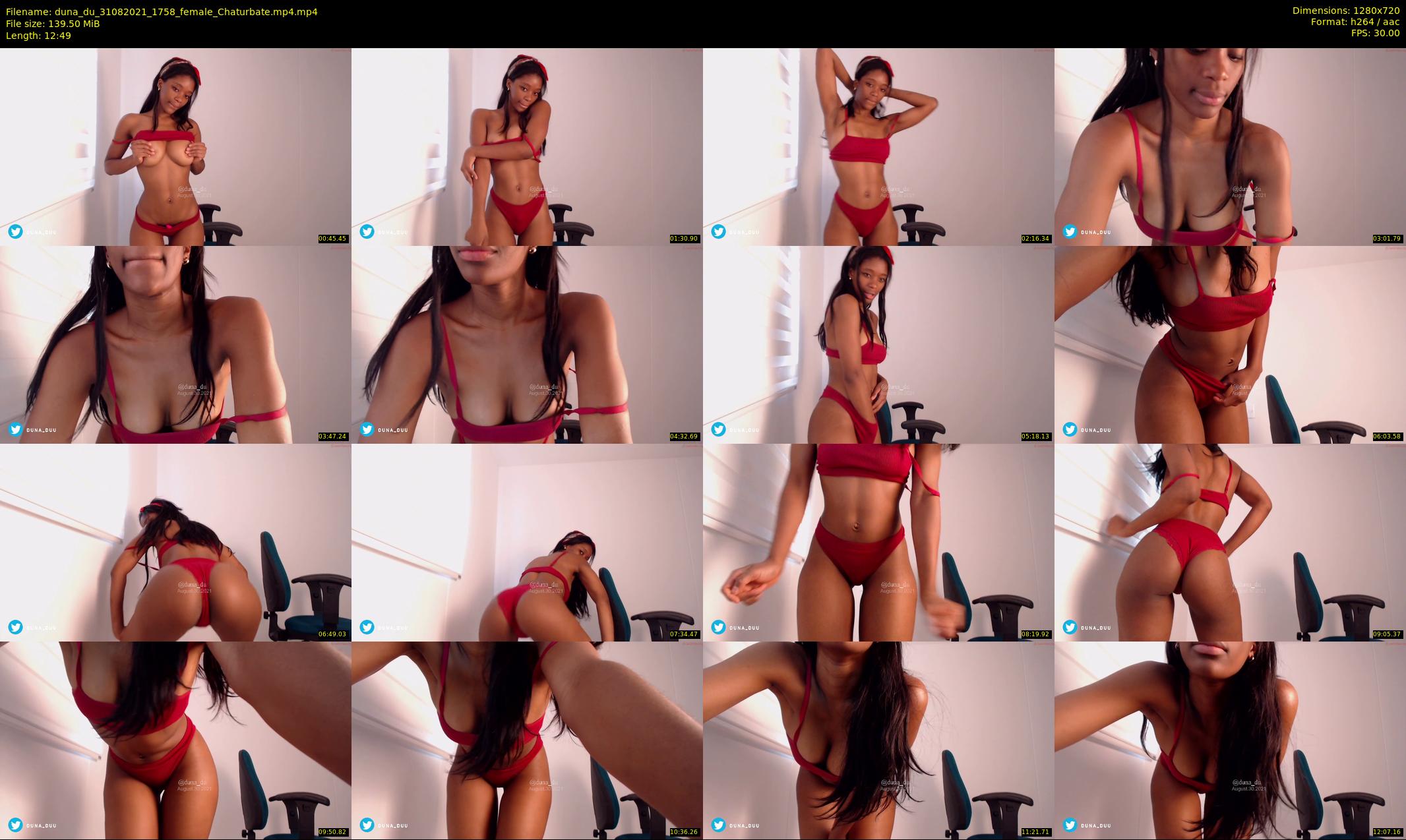 duna_du — 13 minute Chaturbate female cam show recording, 720p, Aug 31, 2021