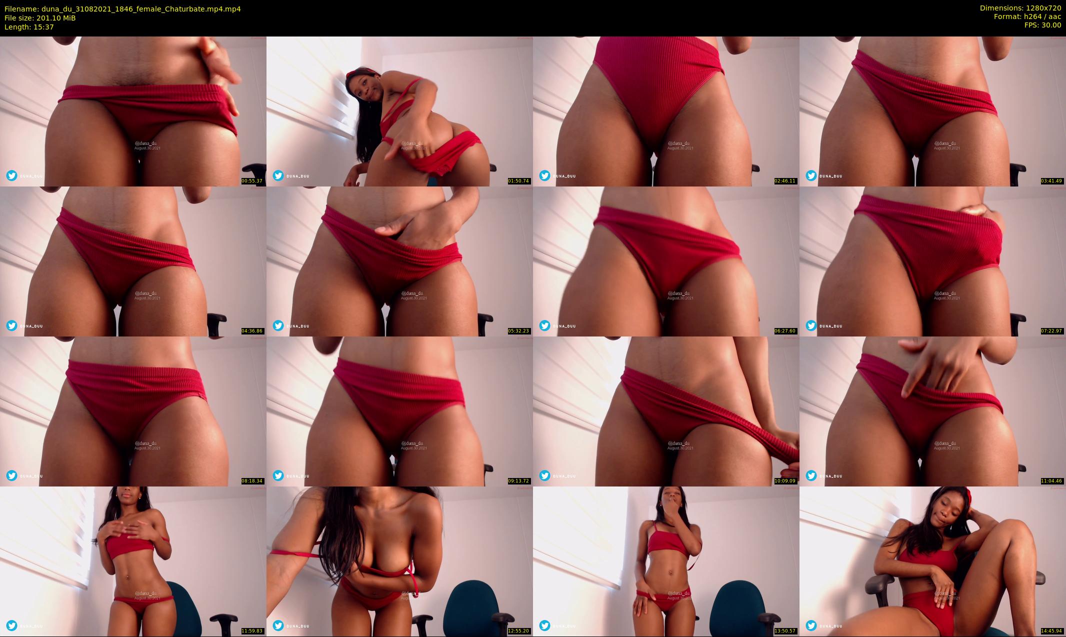 duna_du — 16 minute Chaturbate female cam show recording, 720p, Aug 31, 2021