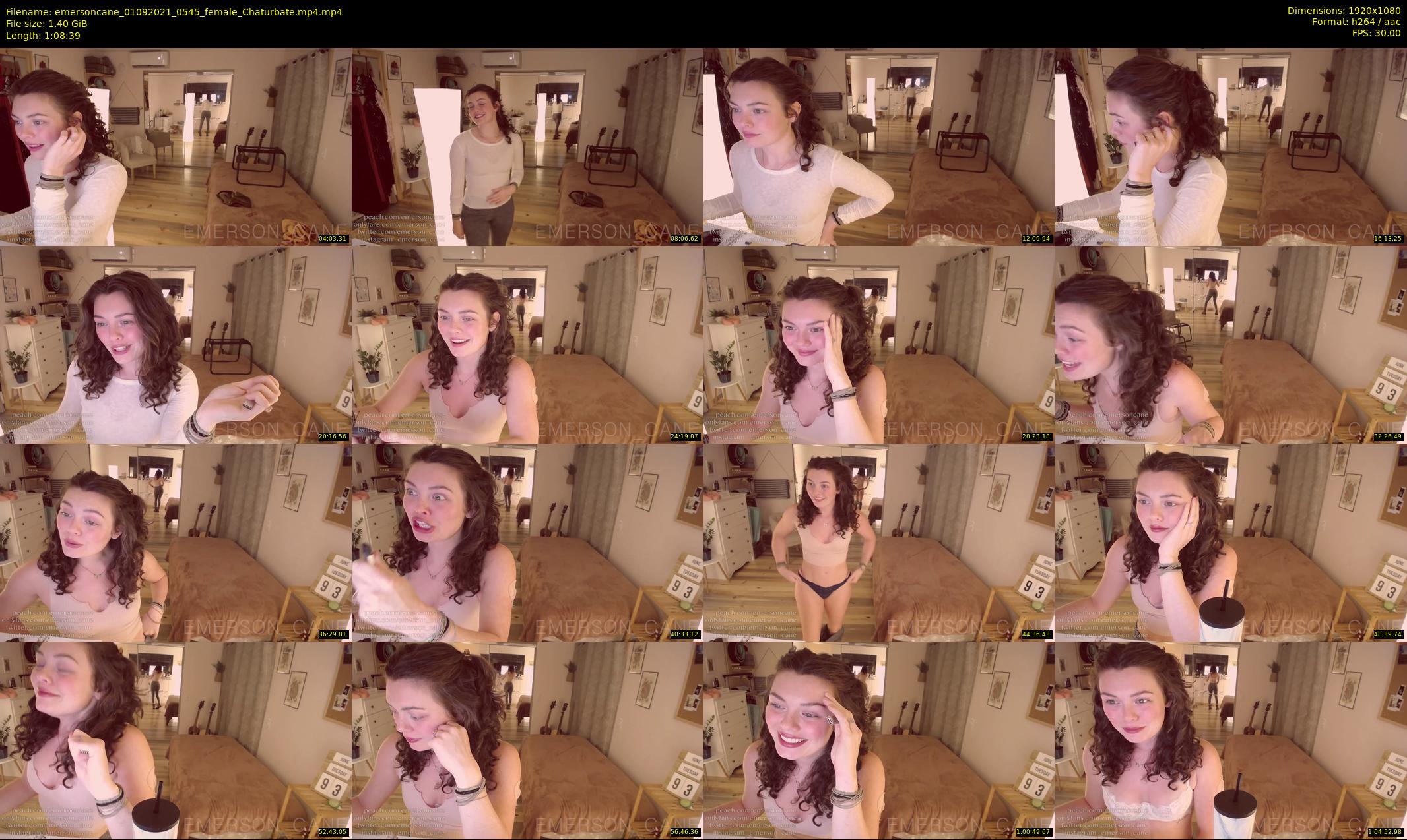 emersoncane — 69 minute Chaturbate female cam show recording, 1080p, Sep 1, 2021