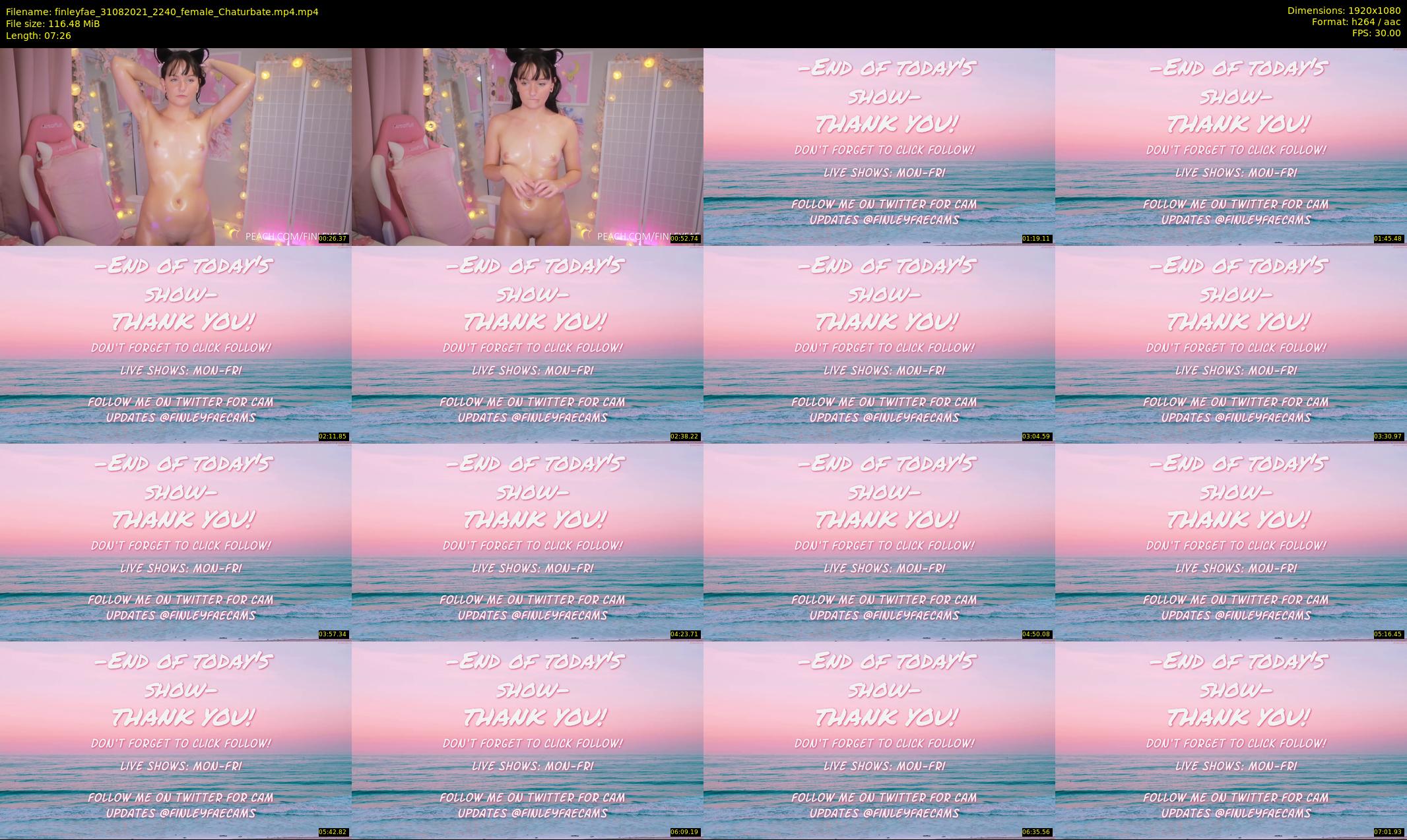 finleyfae — 8 minute Chaturbate female cam show recording, 1080p, Aug 31, 2021