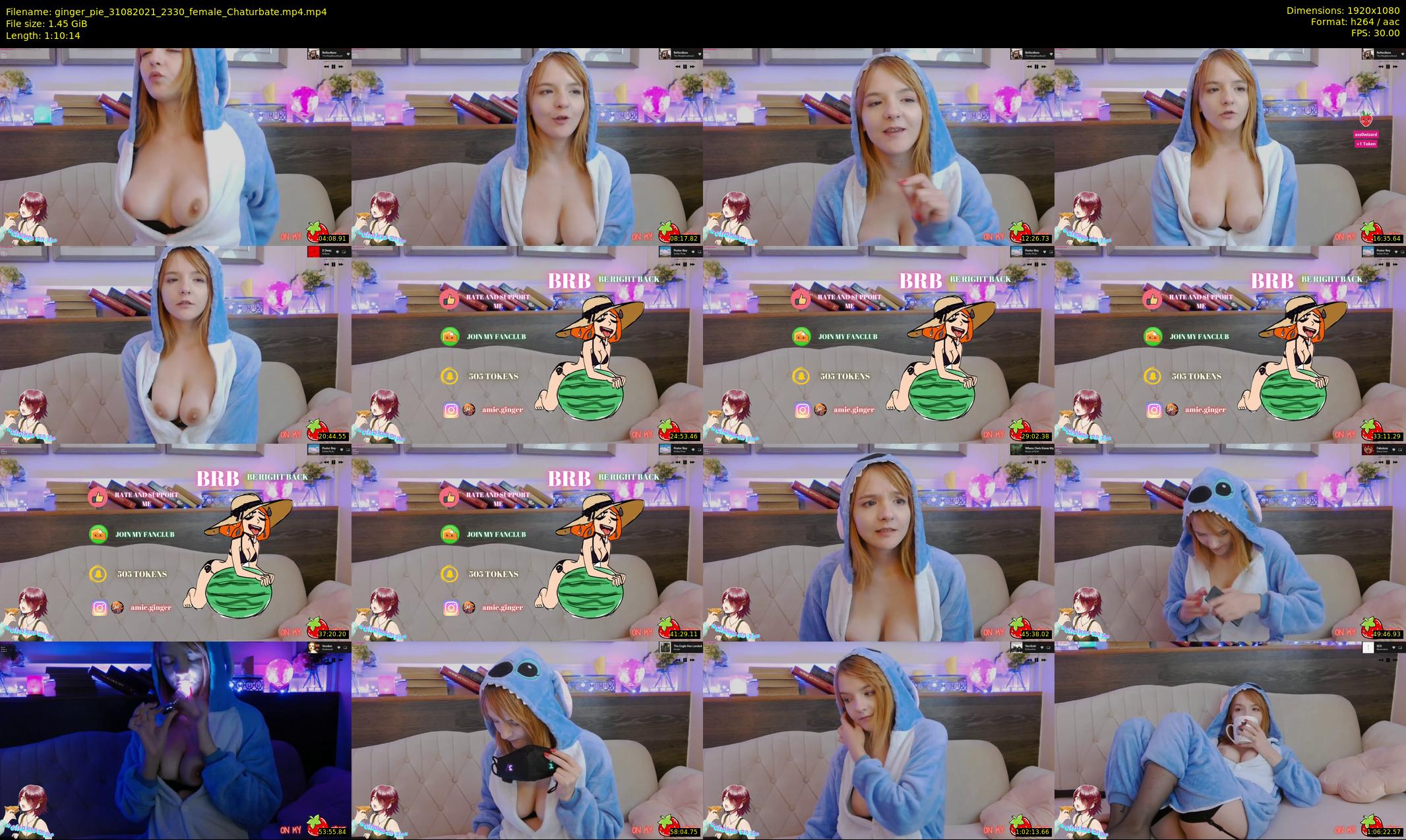 ginger_pie — 71 minute Chaturbate female cam show recording, 1080p, Aug 31, 2021