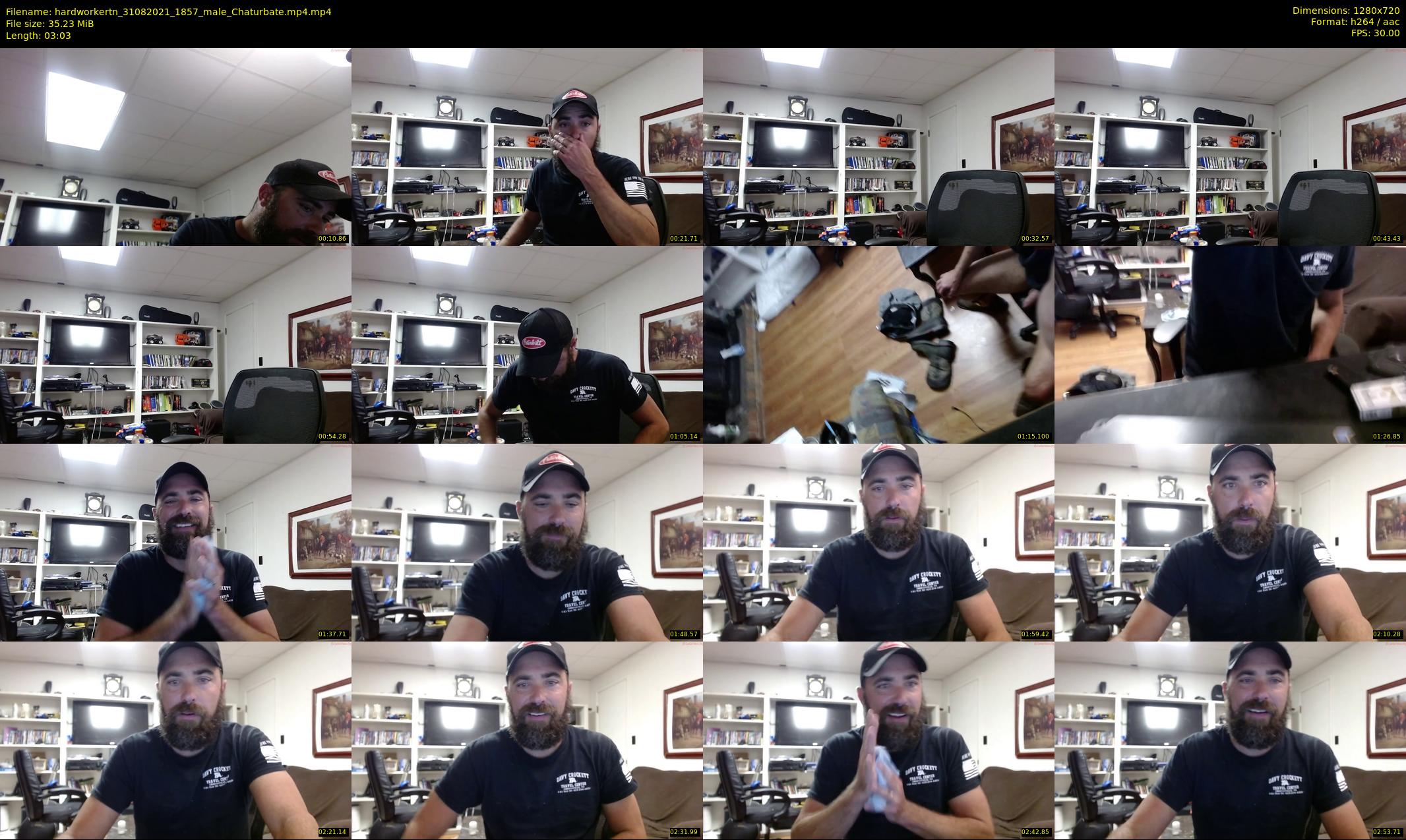 hardworkertn — 4 minute Chaturbate male cam show recording, 720p, Aug 31, 2021