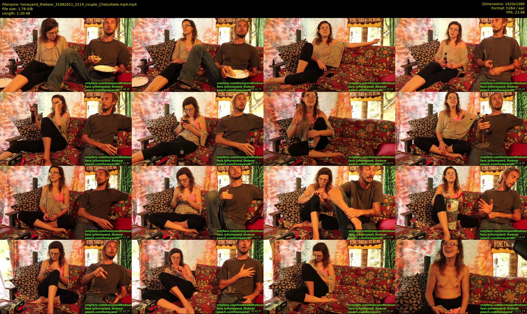 honeyand_thebear — 81 minute Chaturbate couple cam show recording, 1080p, Aug 31, 2021
