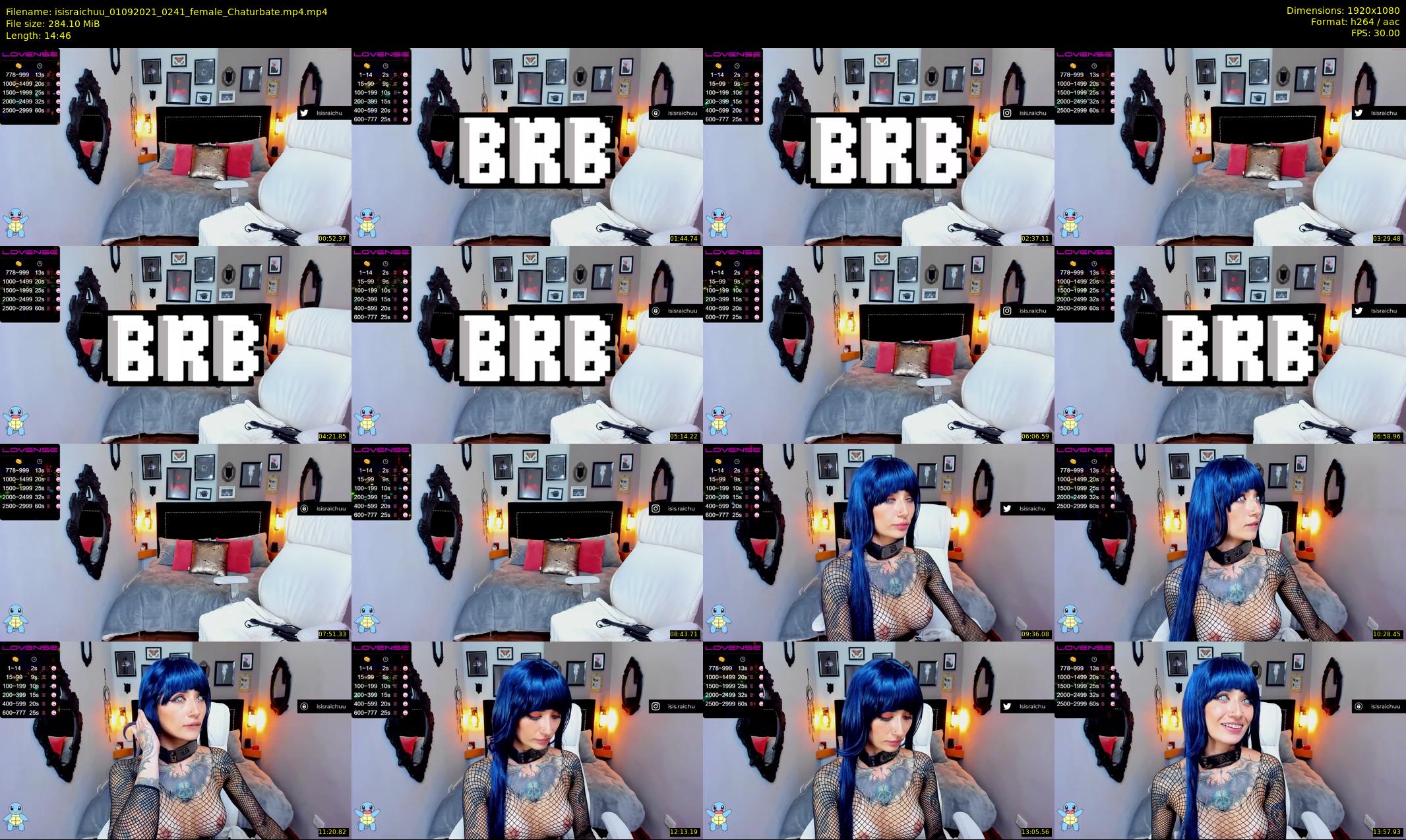 isisraichuu — 15 minute Chaturbate female cam show recording, 1080p, Sep 1, 2021