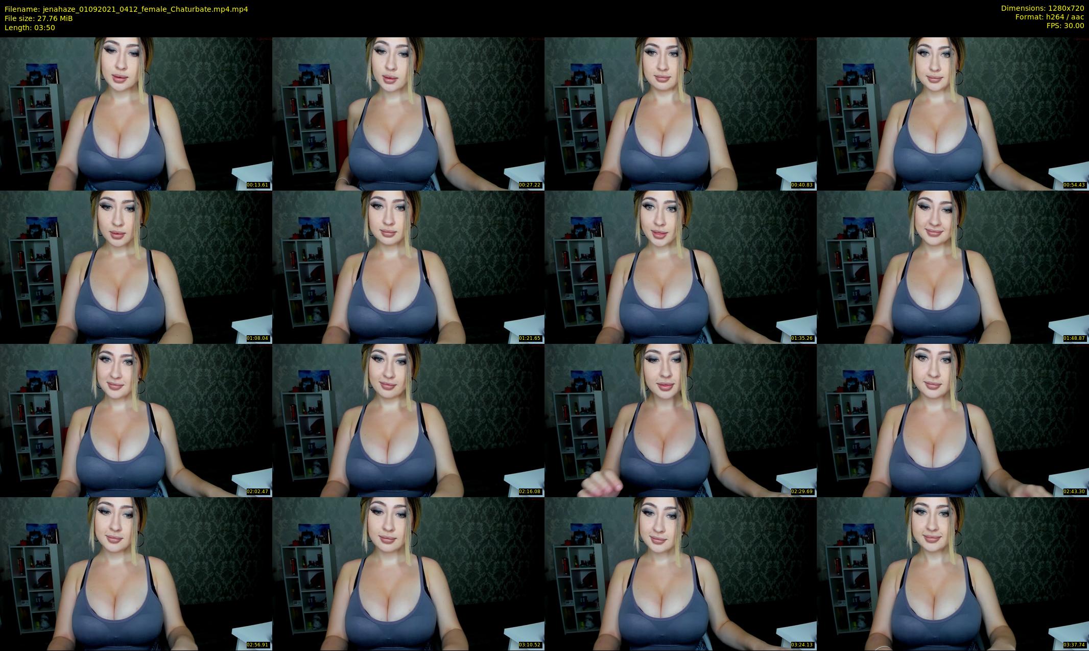 jenahaze — 4 minute Chaturbate female cam show recording, 720p, Sep 1, 2021