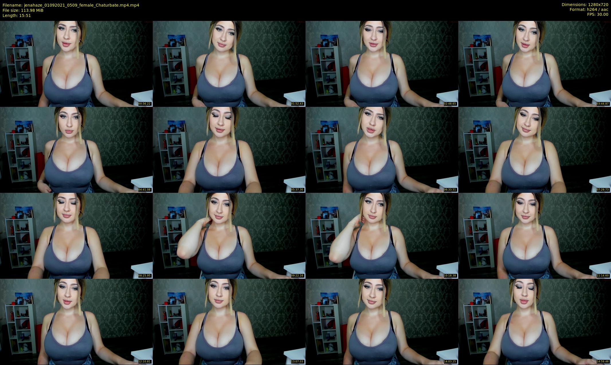 jenahaze — 16 minute Chaturbate female cam show recording, 720p, Sep 1, 2021