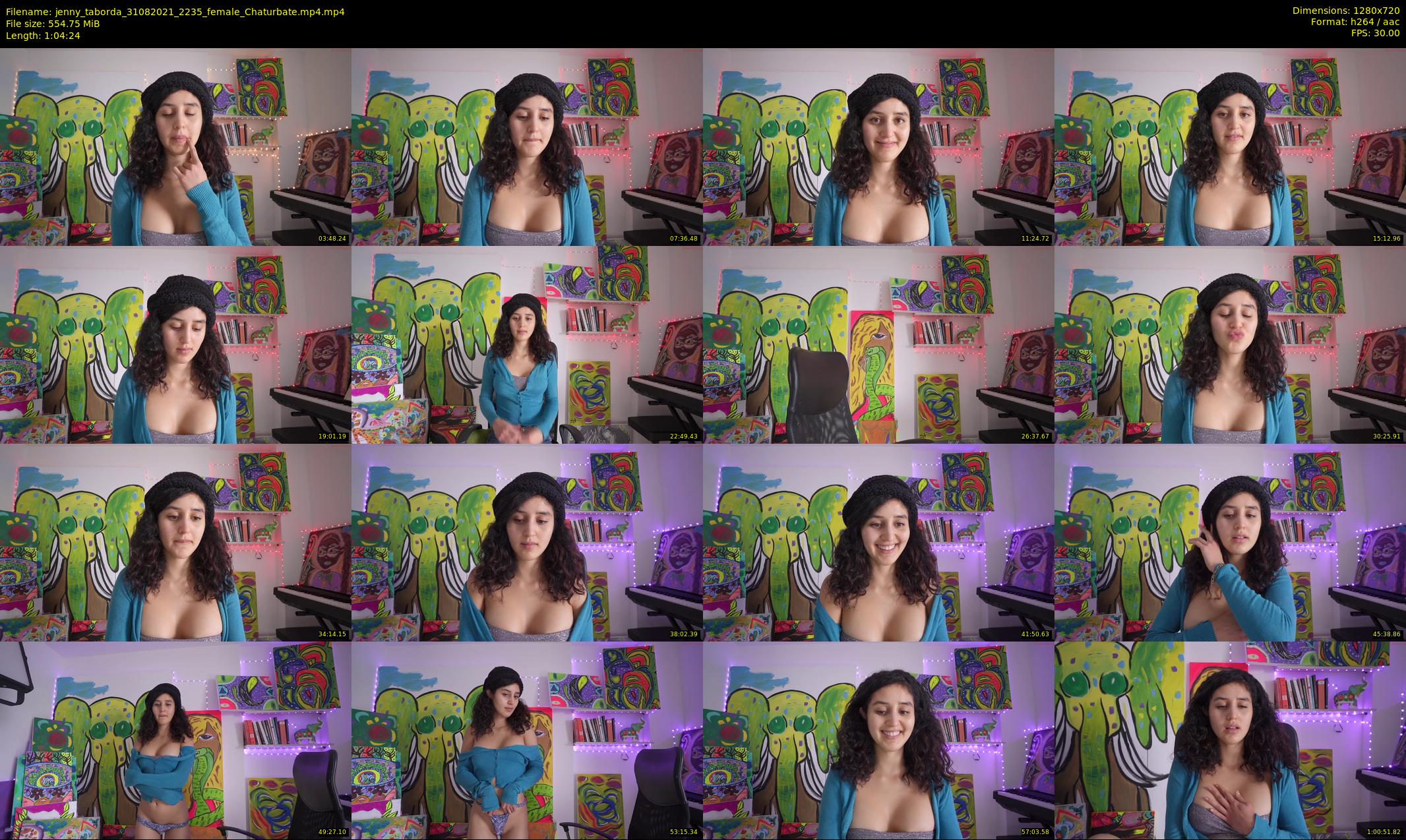 jenny_taborda — 65 minute Chaturbate female cam show recording, 720p, Aug 31, 2021