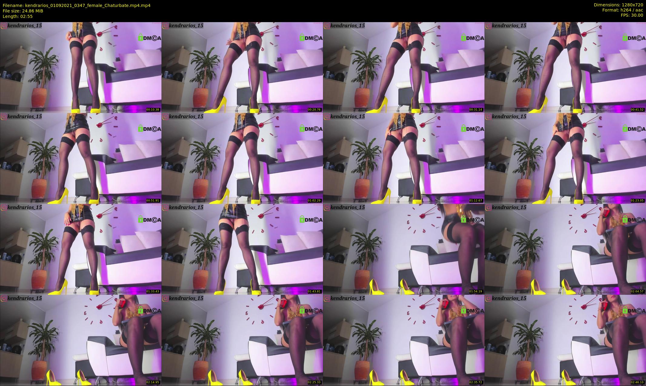 kendrarios — 3 minute Chaturbate female cam show recording, 720p, Sep 1, 2021