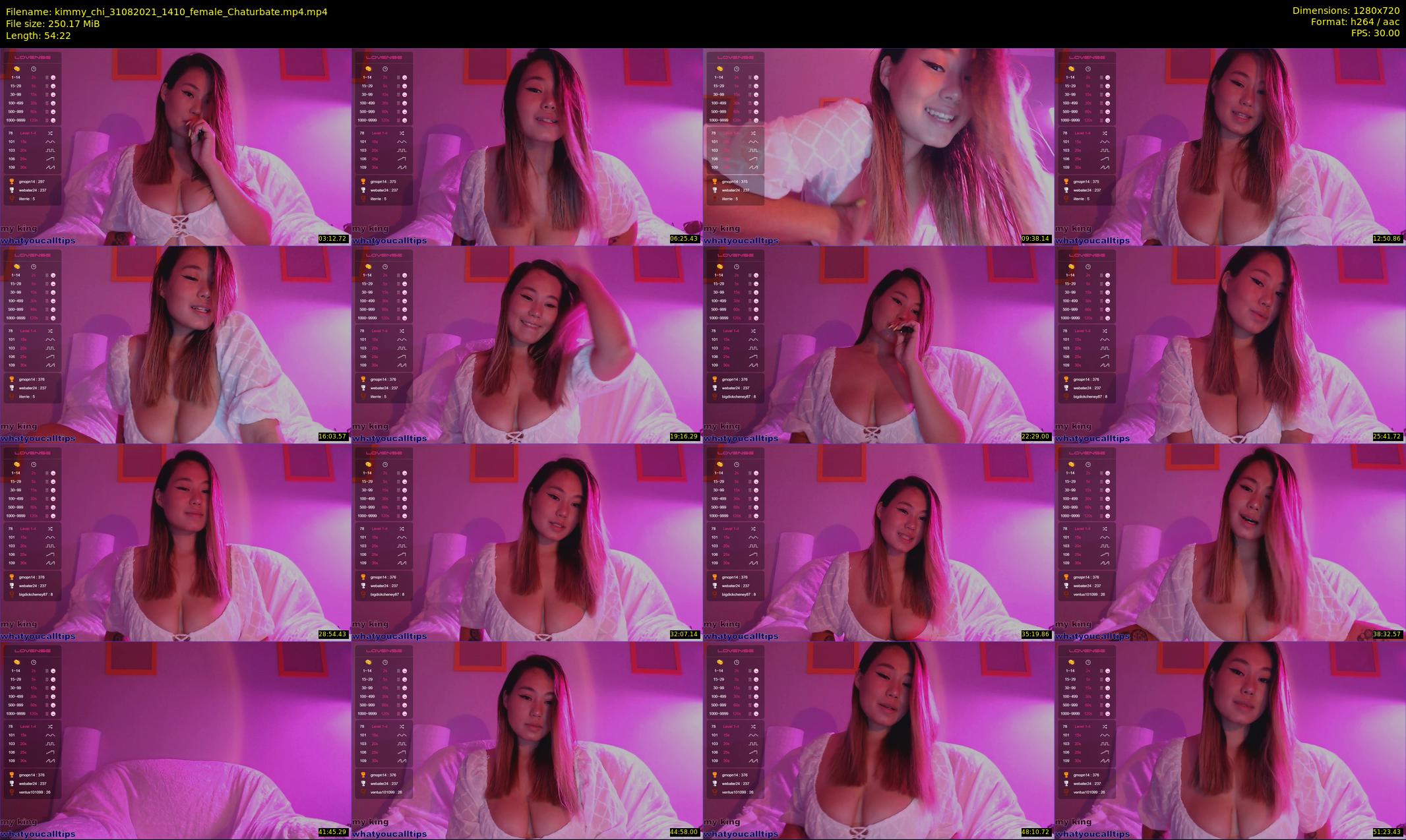 kimmy_chi — 55 minute Chaturbate female cam show recording, 720p, Aug 31, 2021