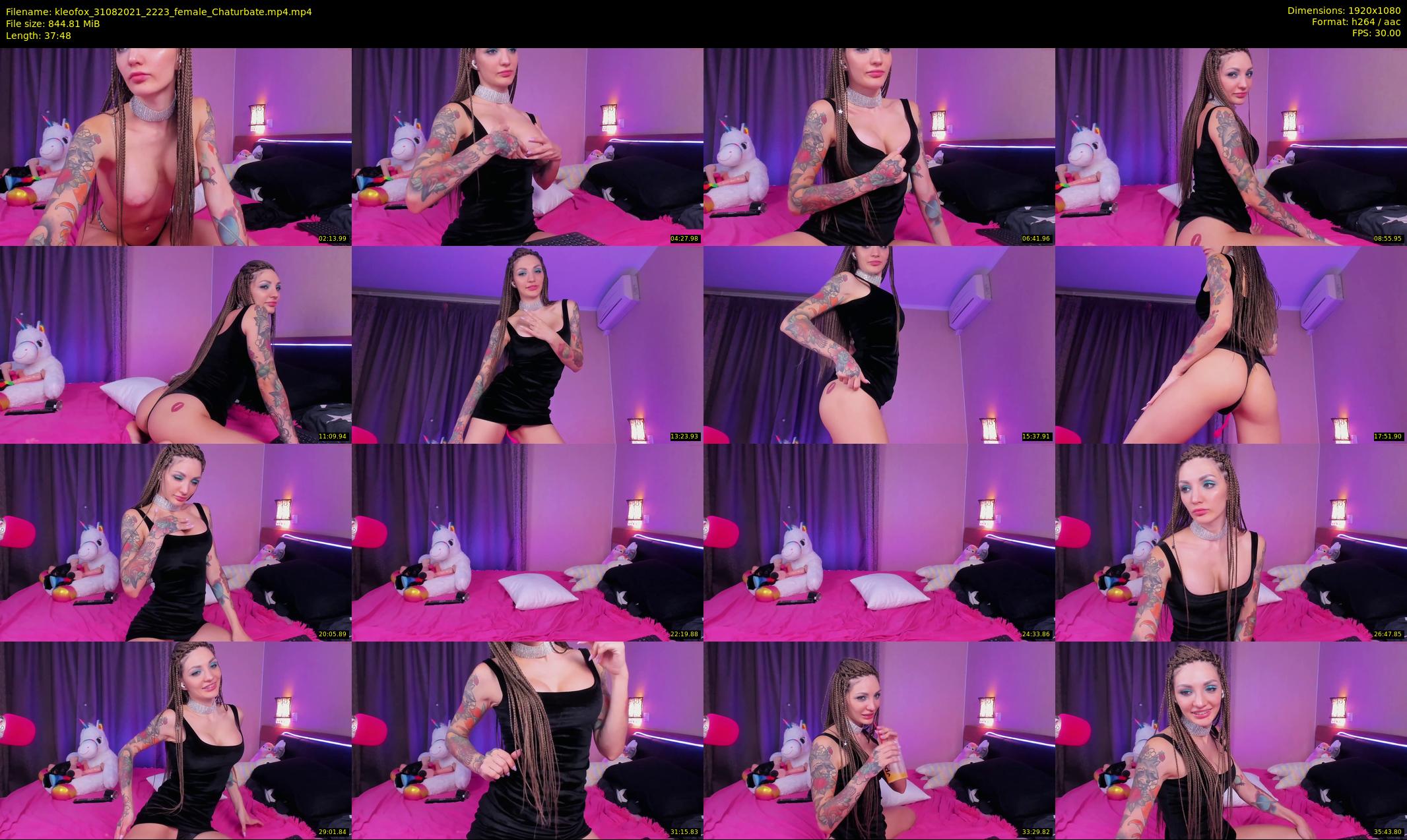 kleofox — 38 minute Chaturbate female cam show recording, 1080p, Aug 31, 2021