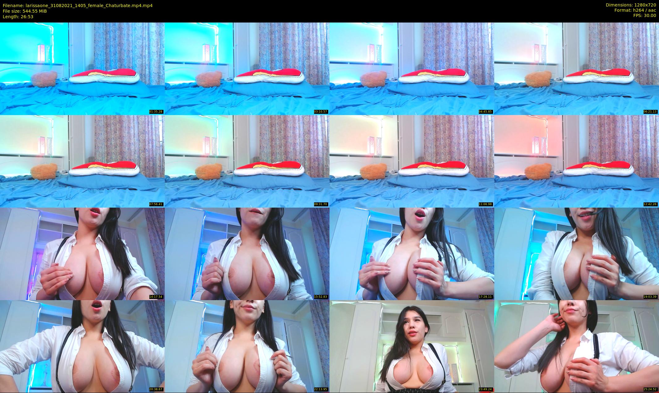 larissaone — 27 minute Chaturbate female cam show recording, 720p, Aug 31, 2021