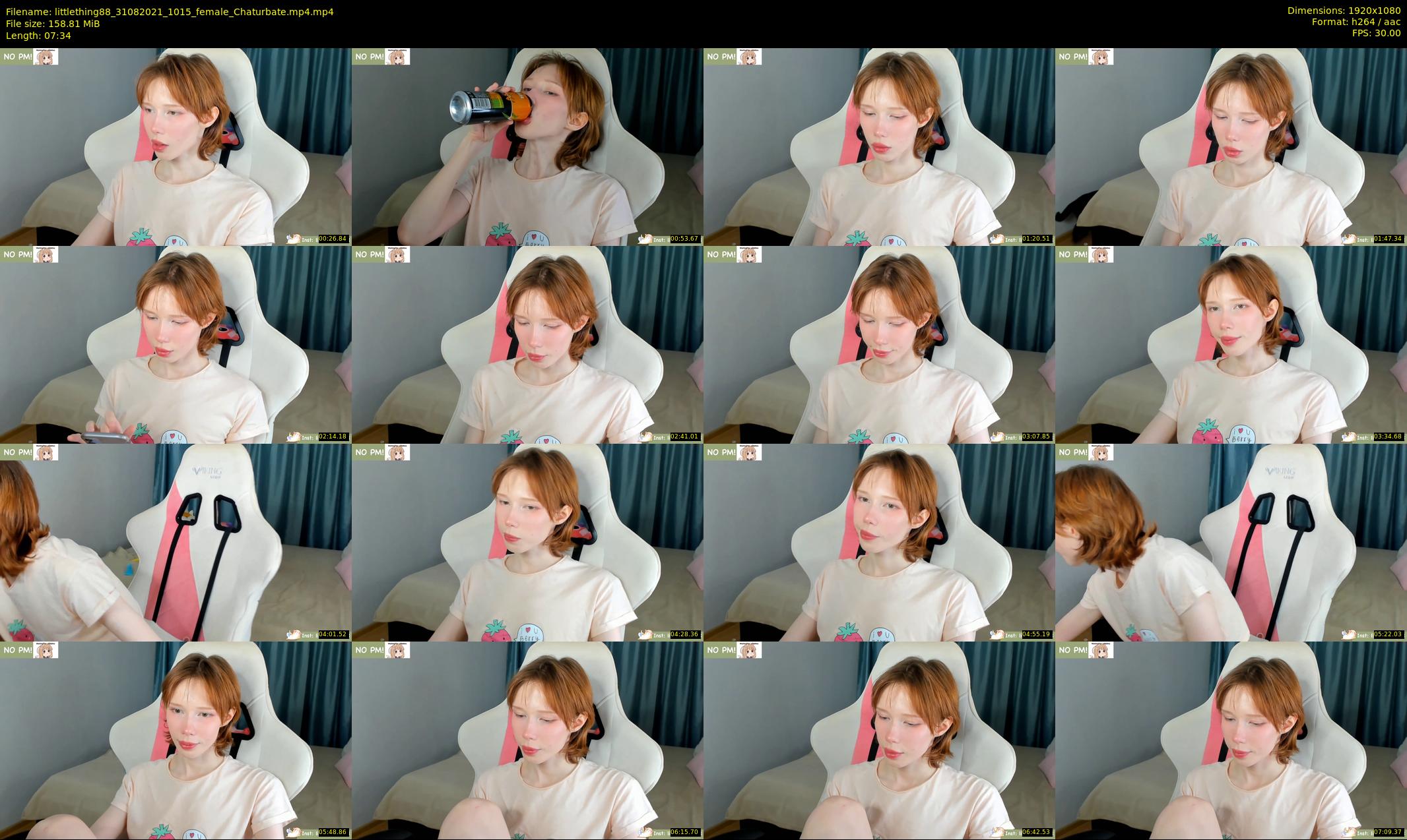 littlething88 — 8 minute Chaturbate female cam show recording, 1080p, Aug 31, 2021