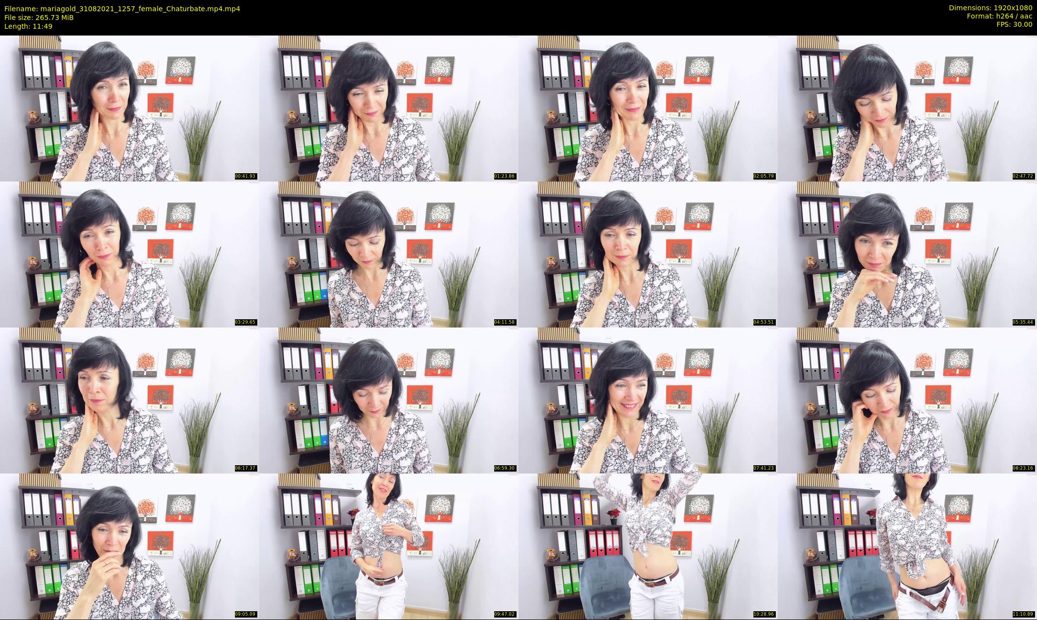 mariagold — 12 minute Chaturbate female cam show recording, 1080p, Aug 31, 2021