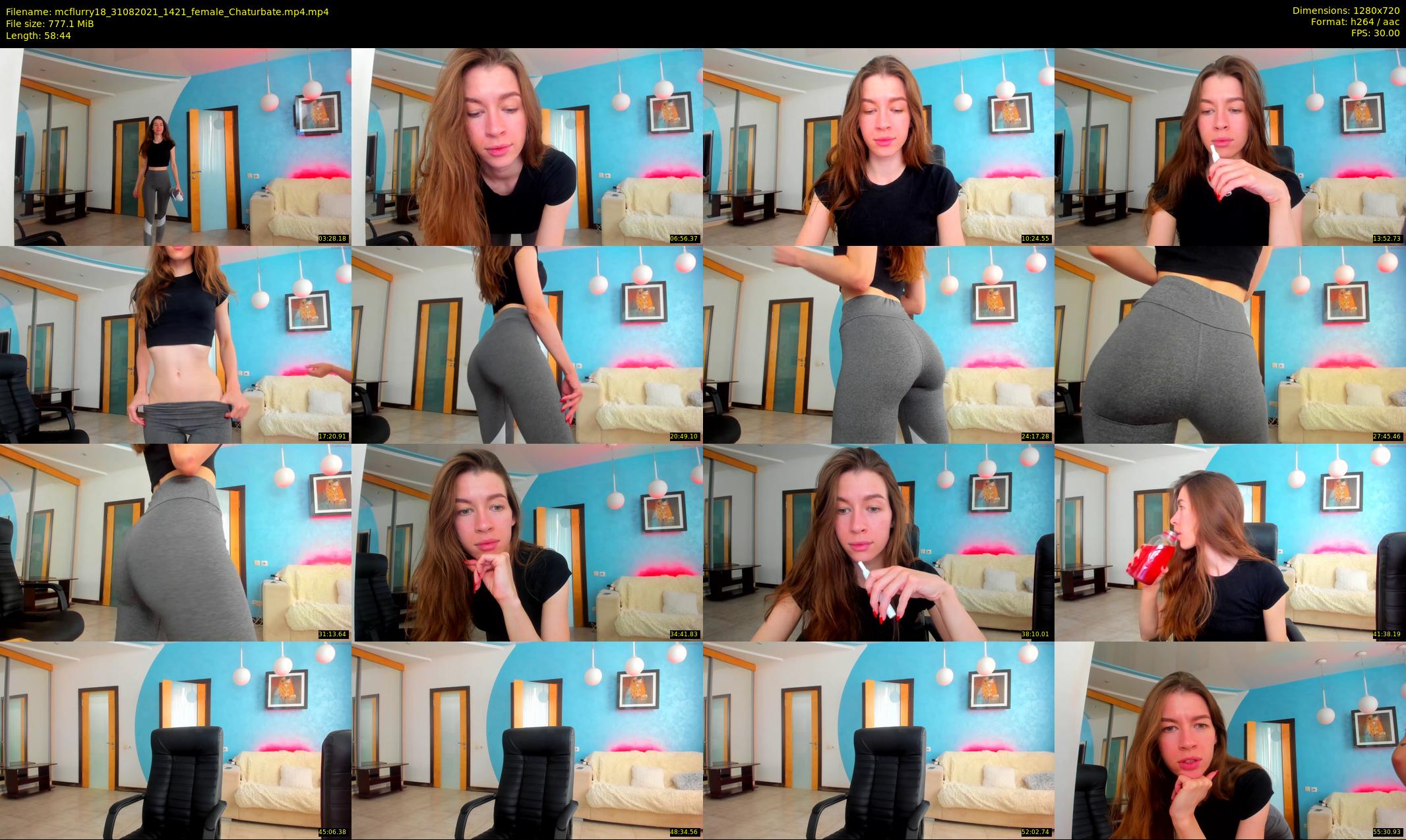 mcflurry18 — 59 minute Chaturbate female cam show recording, 720p, Aug 31, 2021