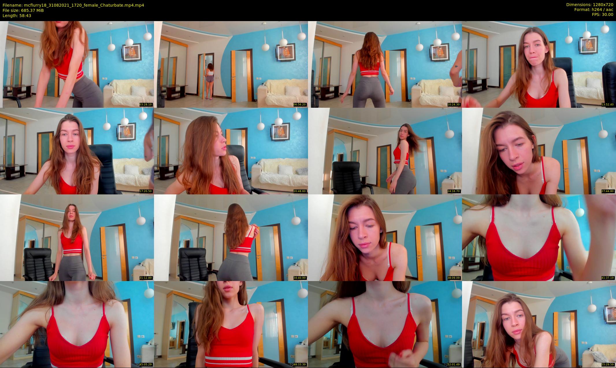 mcflurry18 — 59 minute Chaturbate female cam show recording, 720p, Aug 31, 2021