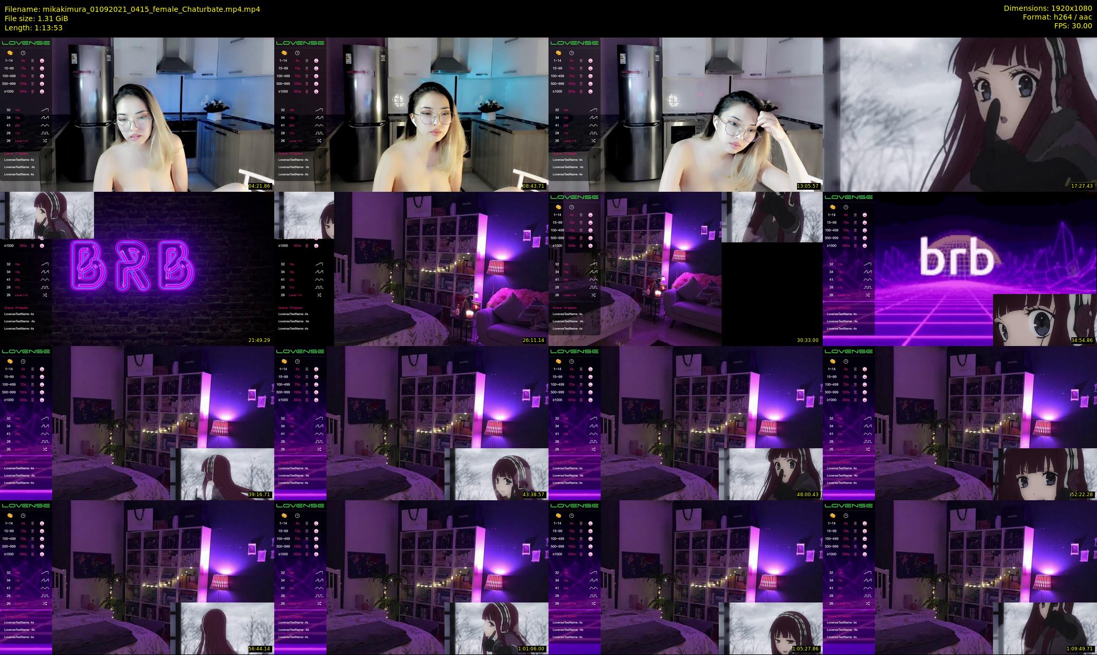 mikakimura — 74 minute Chaturbate female cam show recording, 1080p, Sep 1, 2021