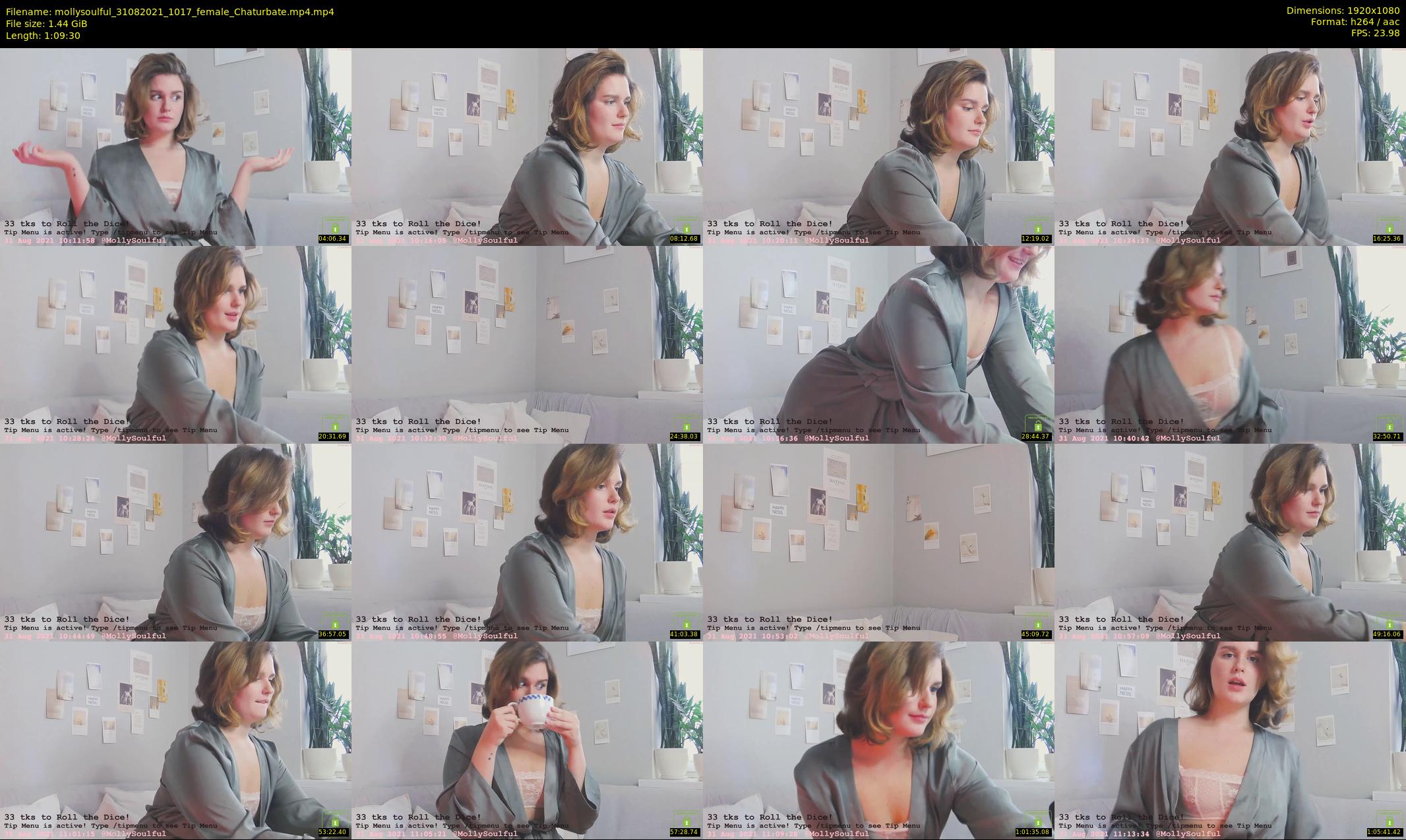 mollysoulful — 70 minute Chaturbate female cam show recording, 1080p, Aug 31, 2021