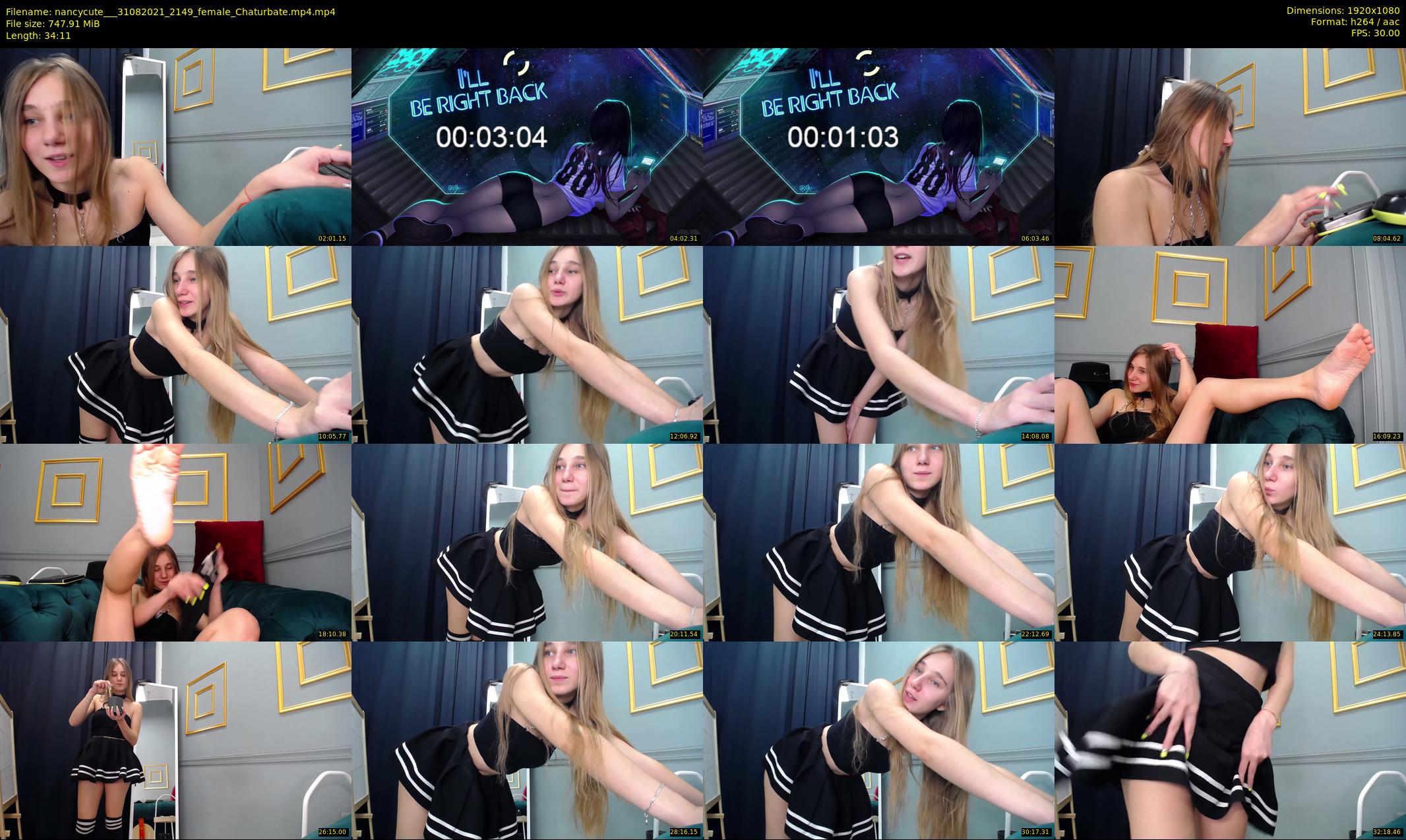 nancycute__ — 35 minute Chaturbate female cam show recording, 1080p, Aug 31, 2021