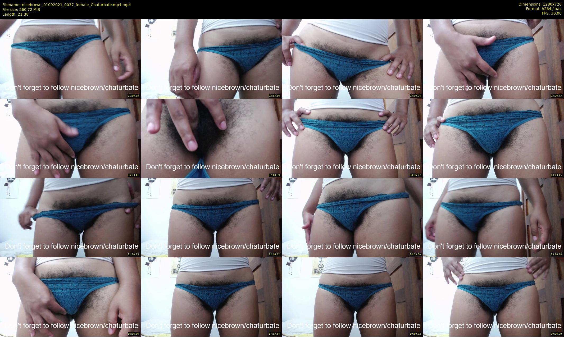 nicebrown — 22 minute Chaturbate female cam show recording, 720p, Sep 1, 2021