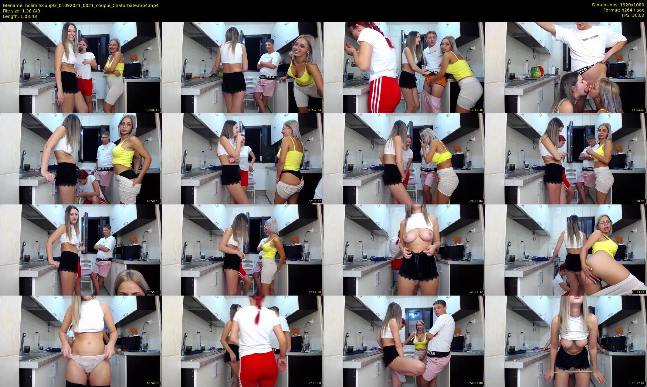 nolimitscoupl3 — 64 minute Chaturbate couple cam show recording, 1080p, Sep 1, 2021